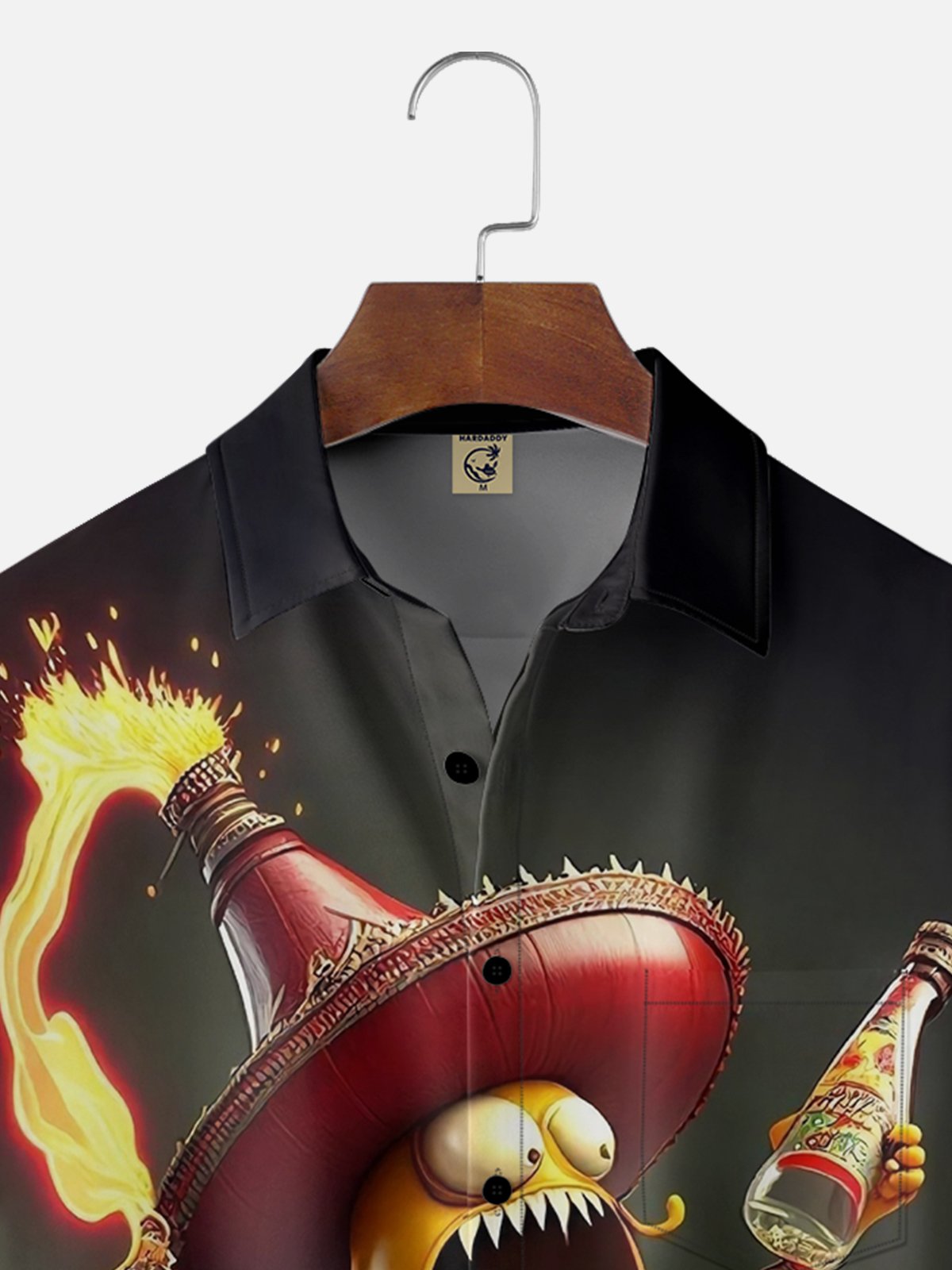 Moisture-wicking Cinco De Mayo Chili Pepper Funny Cartoon Chest Pocket Casual Shirt