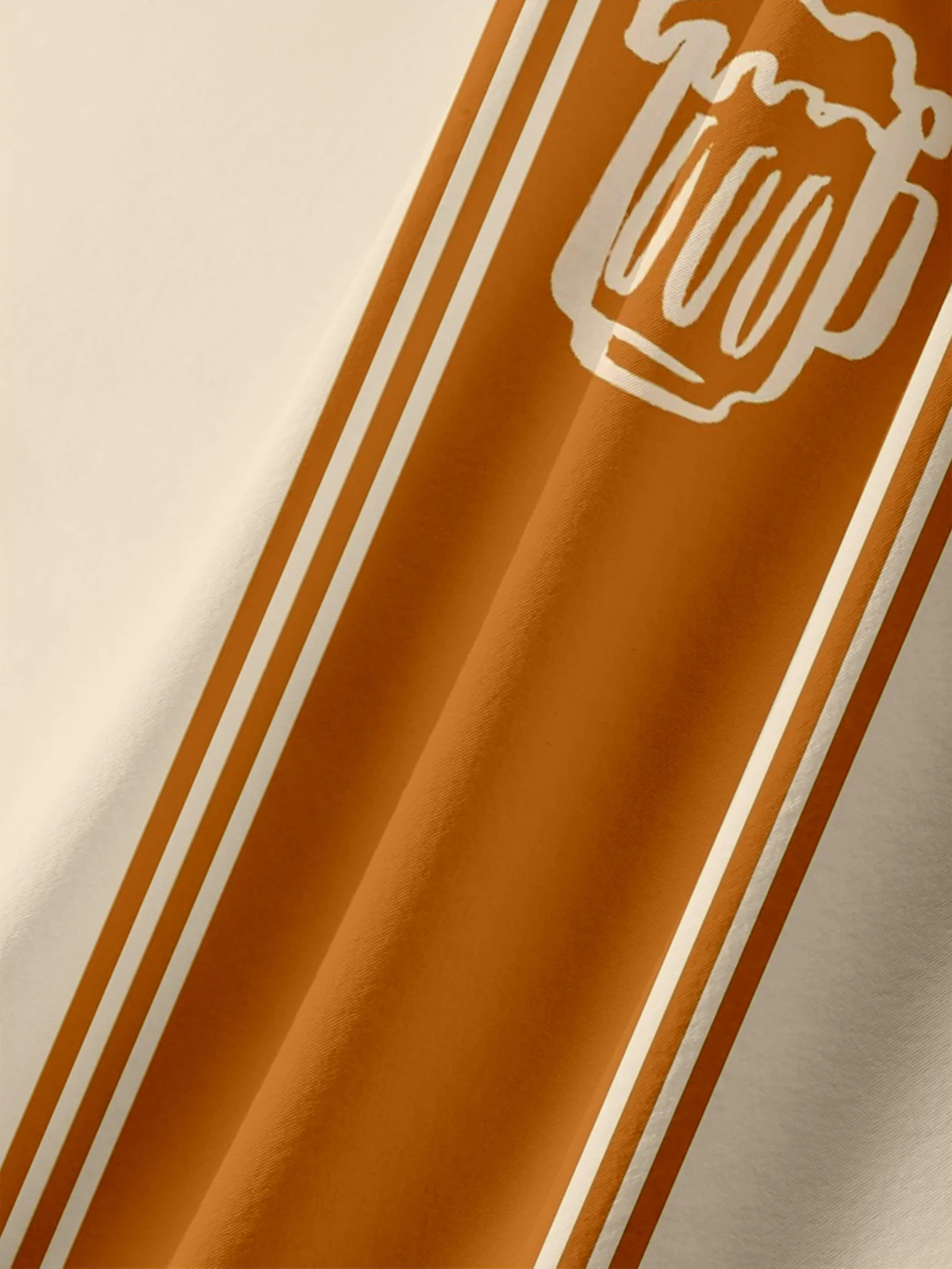 Moisture-wicking Delicious Beer Art Illustration Chest Pocket Bowling Shirt