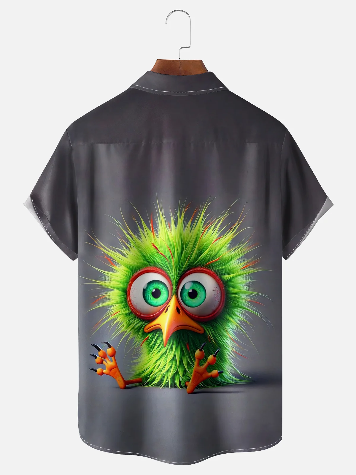 Moisture-wicking Silly Chicken Chest Pocket Hawaiian Shirt