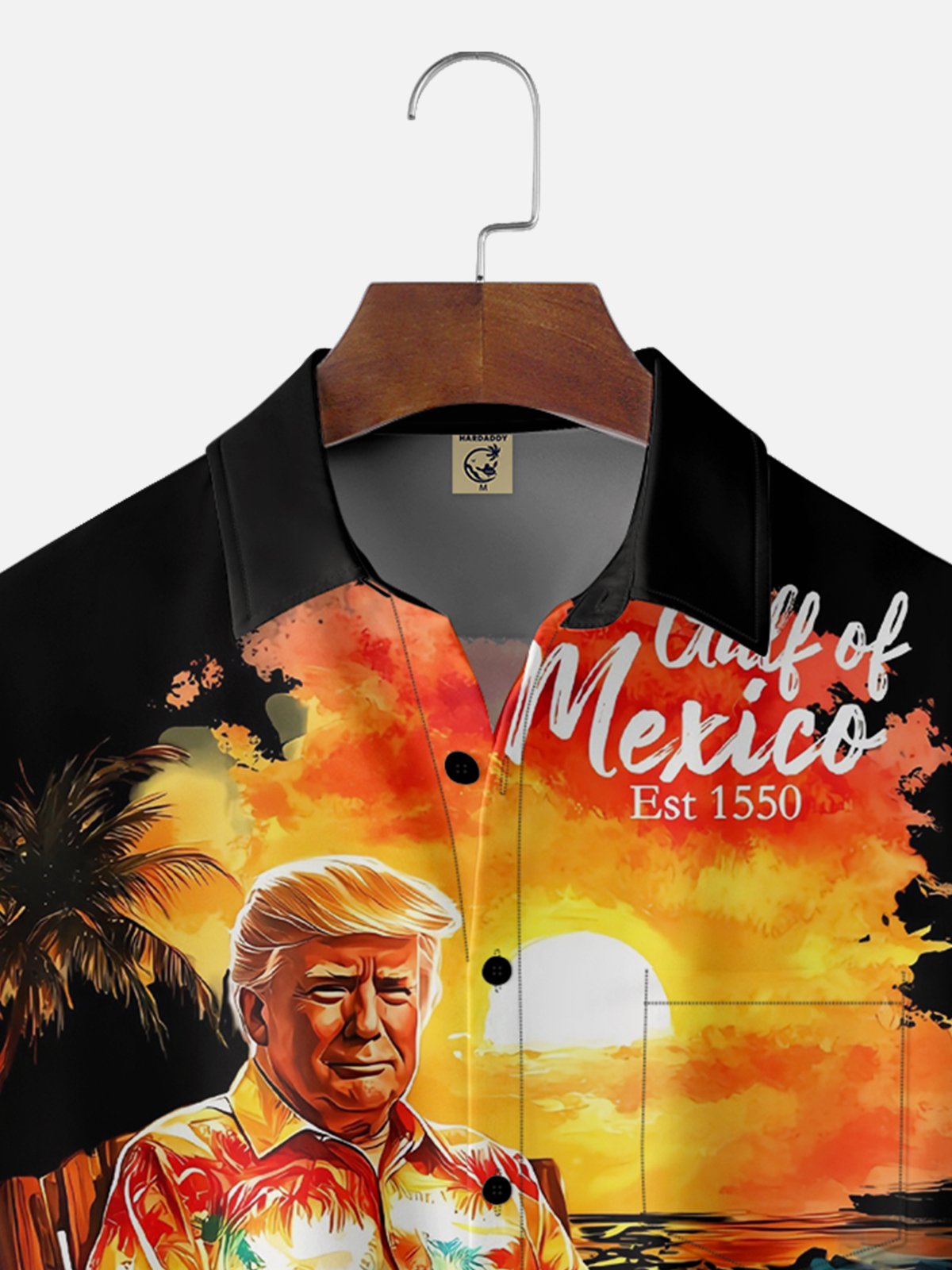 Moisture Wicking Vacation Trump Chest Pocket Hawaiian Shirt