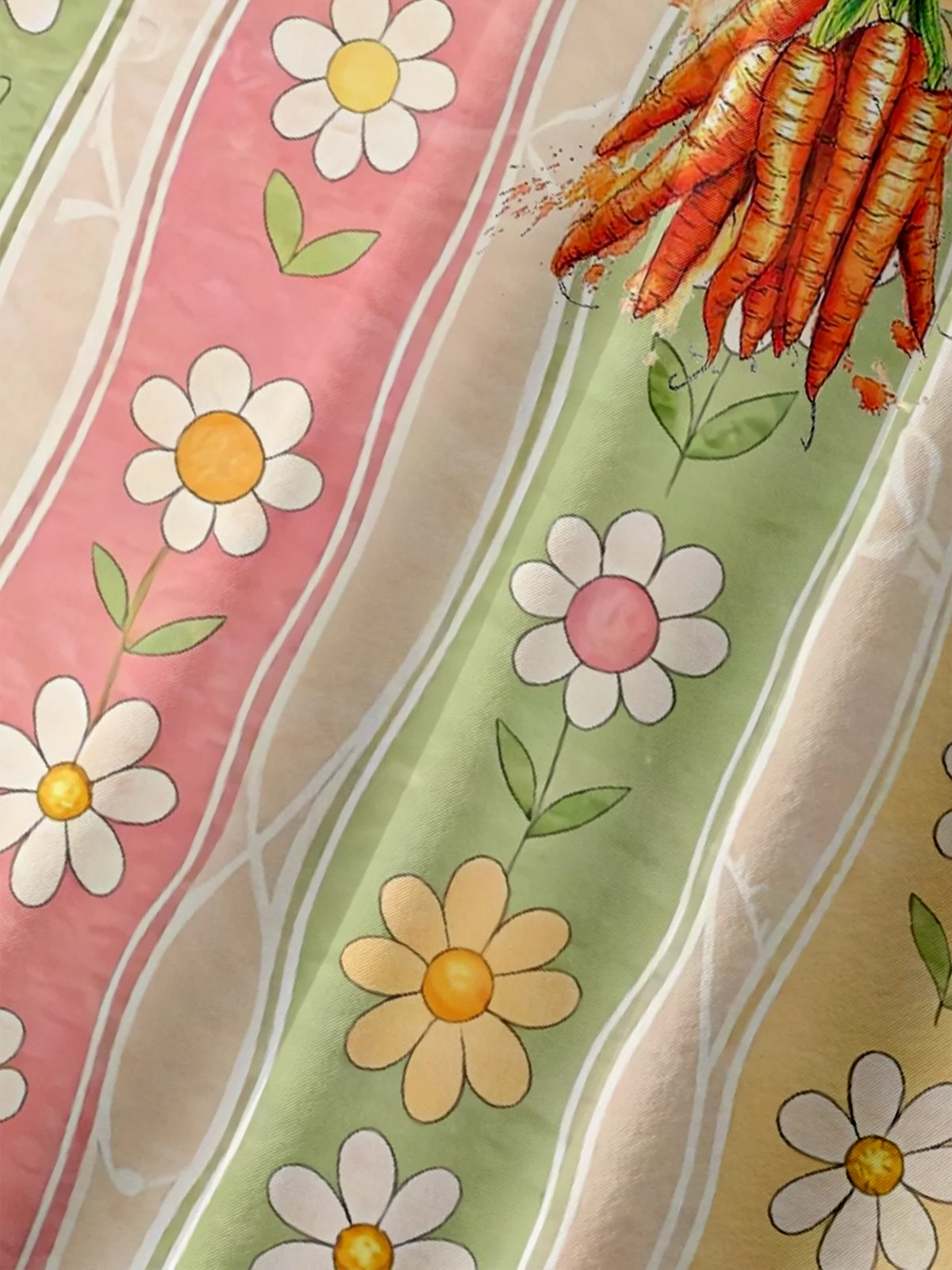 Moisture-wicking Happy Easter Funny Carrot Egg Bunny Chest Pocket Bowling Shirt