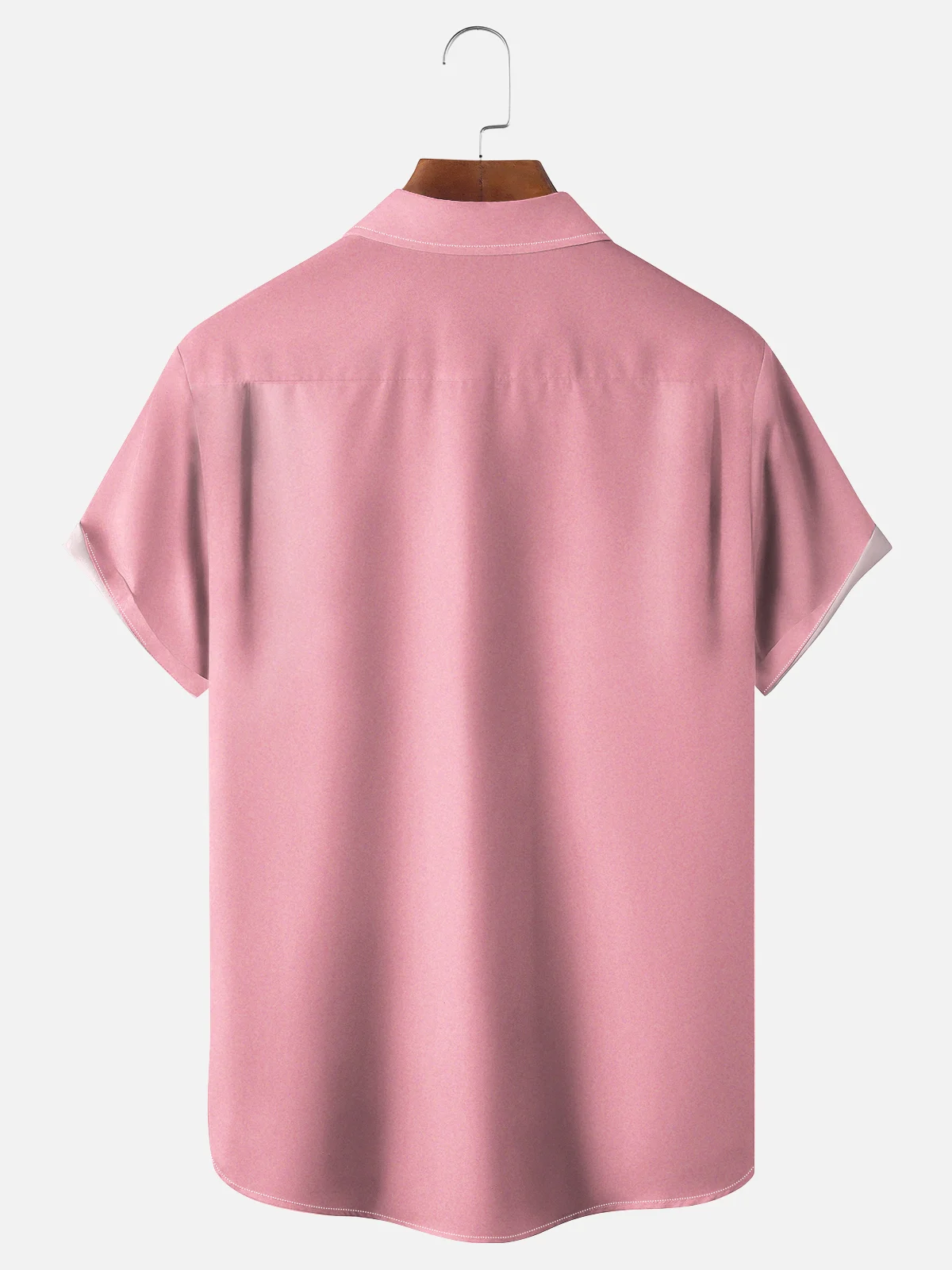 Moisture-wicking Happy Easter Funny Carrot Egg Bunny Chest Pocket Bowling Shirt