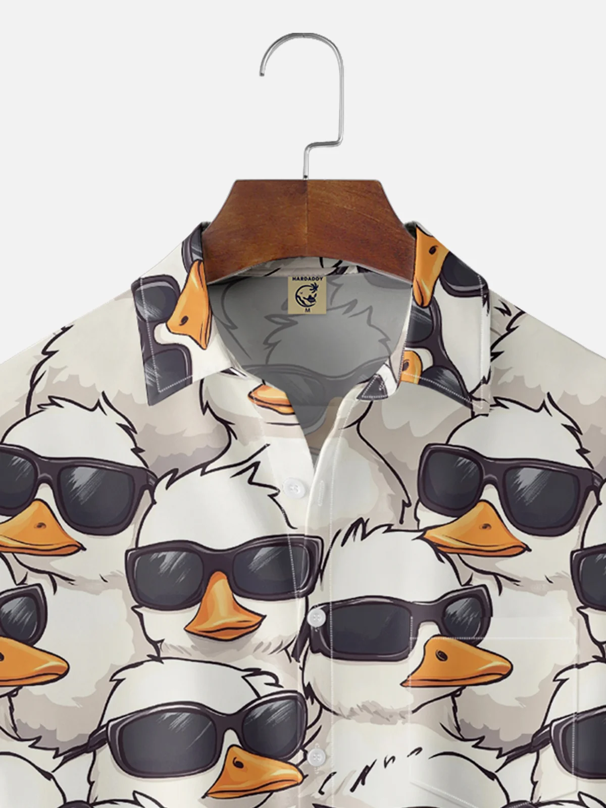Moisture-wicking Cool Duck Chest Pocket Hawaiian Shirt