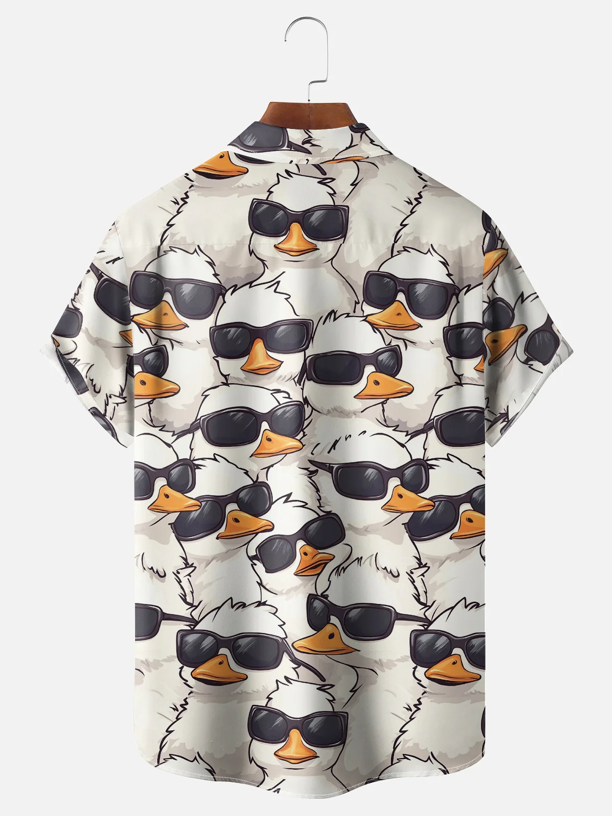 Moisture-wicking Cool Duck Chest Pocket Hawaiian Shirt