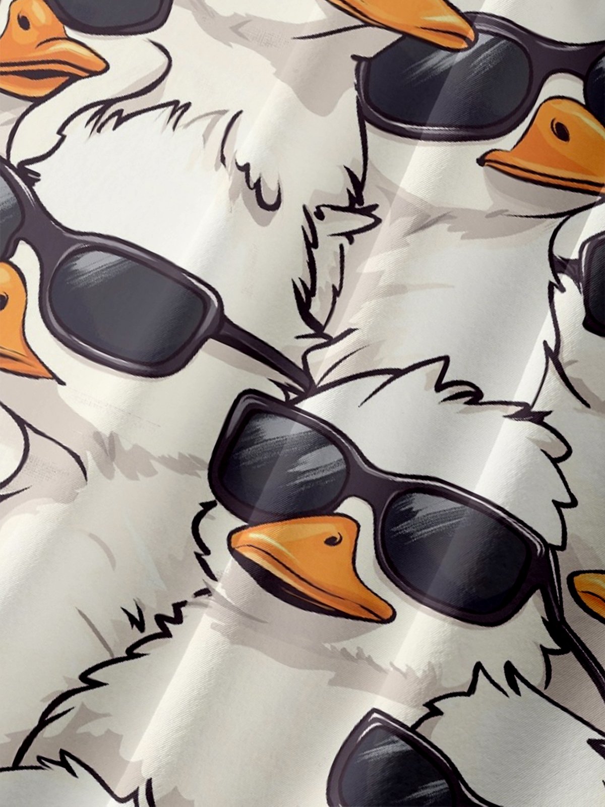 Moisture-wicking Cool Duck Chest Pocket Hawaiian Shirt
