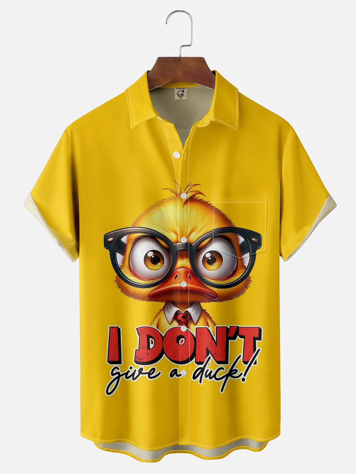 Moisture-wicking I Dont Give A Duck Chest Pocket Hawaiian Shirt