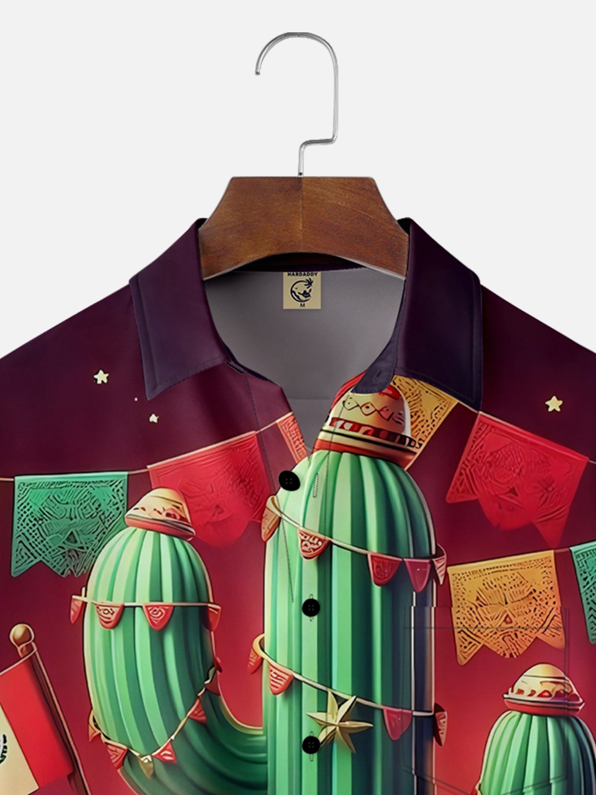 Moisture-wicking Happy Cinco de Mayo Cactus TACO Red Chest Pocket Casual Shirt