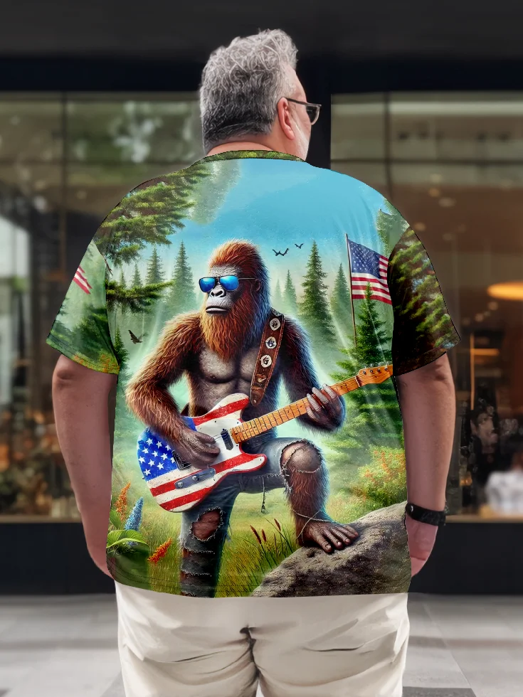 Bigfoot Playing Guitar T-shirt