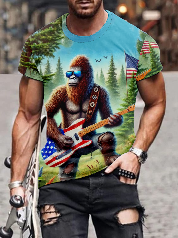 Bigfoot Playing Guitar T-shirt