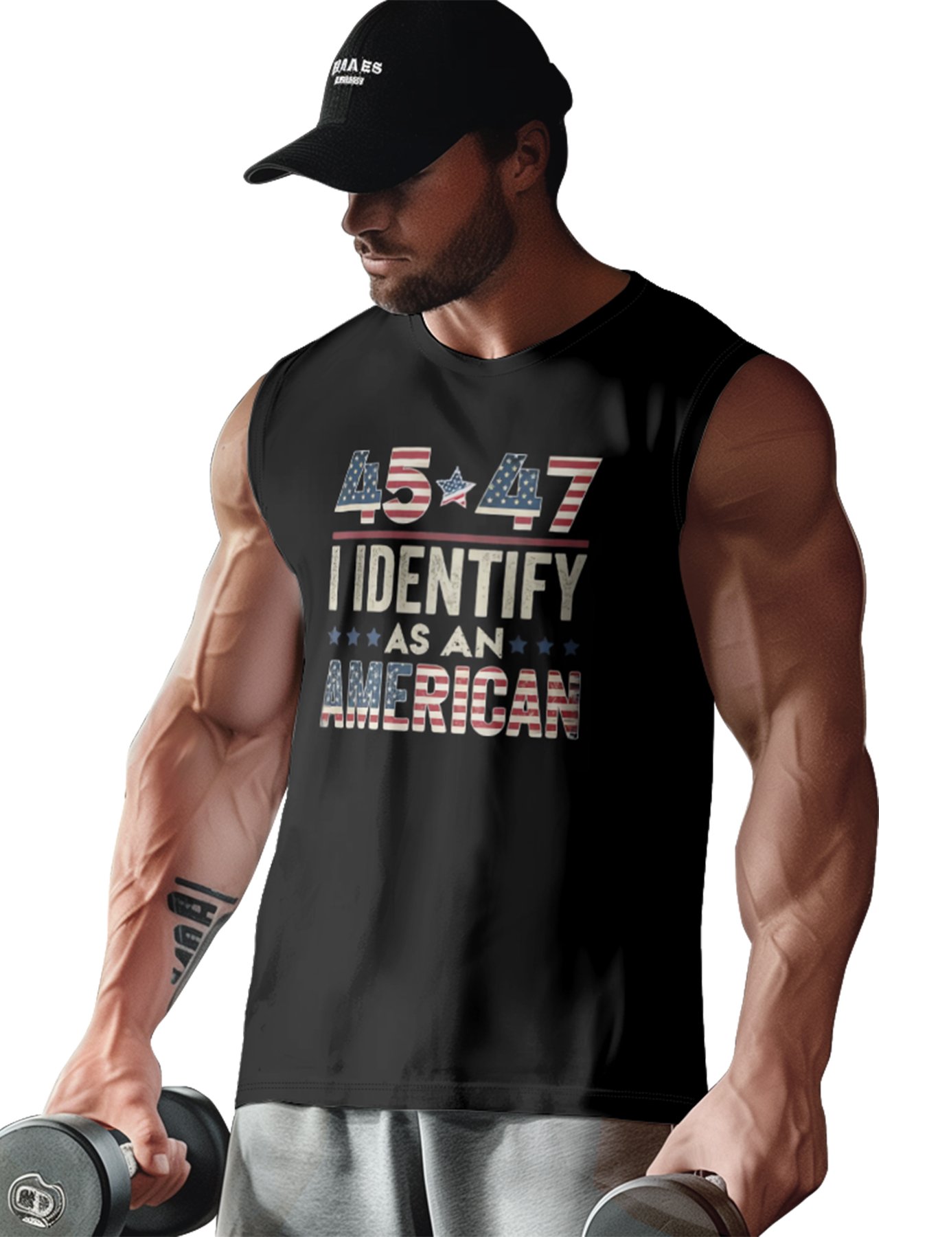 Mens Crewneck Tank Tops 45 47 American Beach Sleeveless Shirt