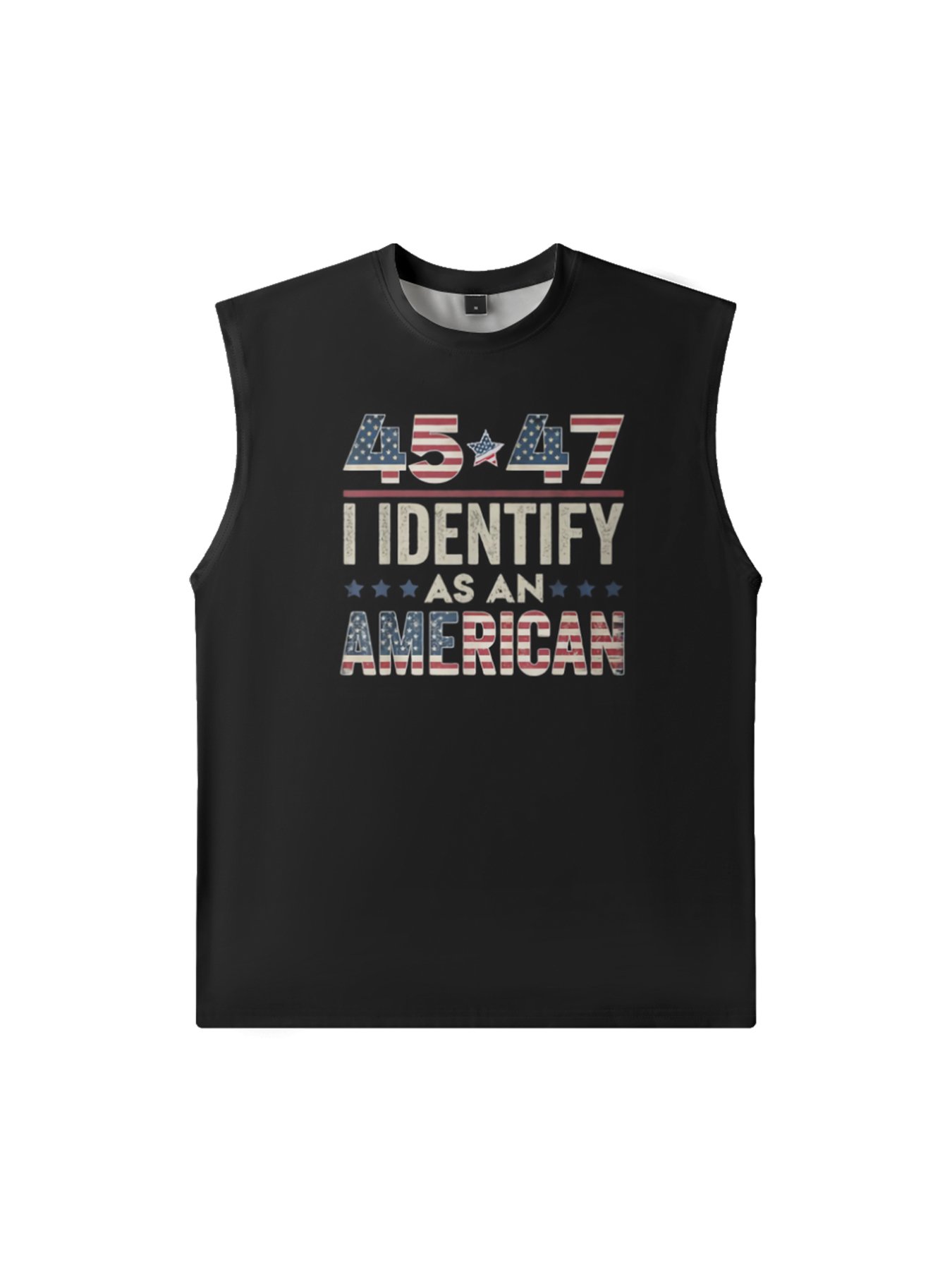 Mens Crewneck Tank Tops 45 47 American Beach Sleeveless Shirt