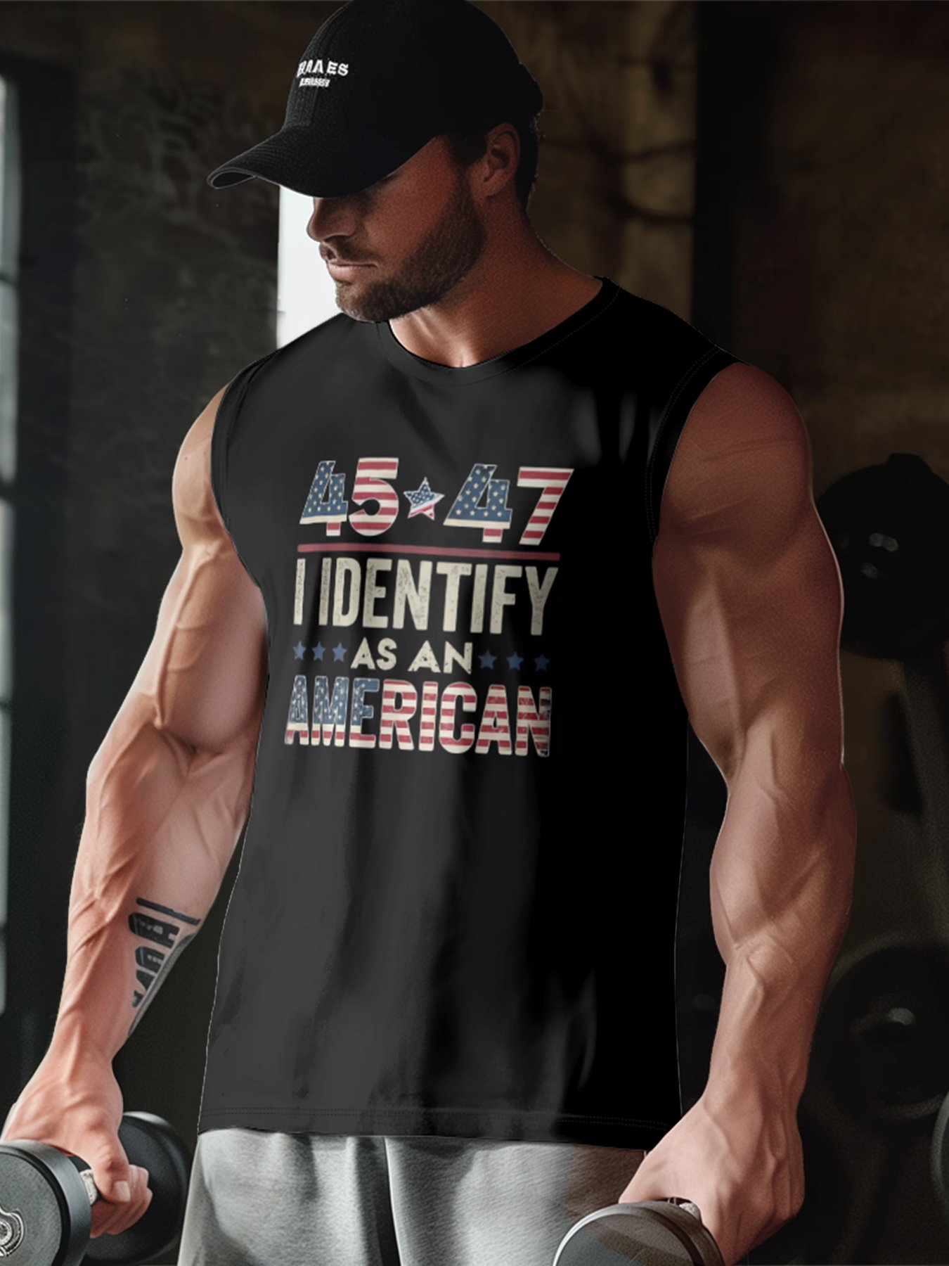 Mens Crewneck Tank Tops 45 47 American Beach Sleeveless Shirt