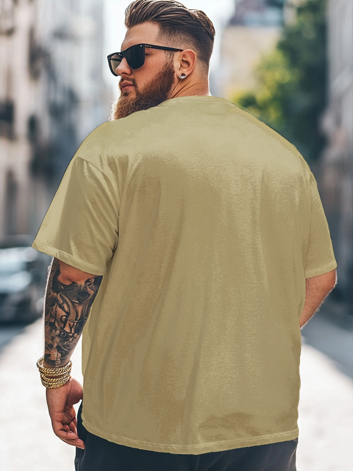 Big Size Men's Canada Day "ELBOWS UP" Loose T-shirt