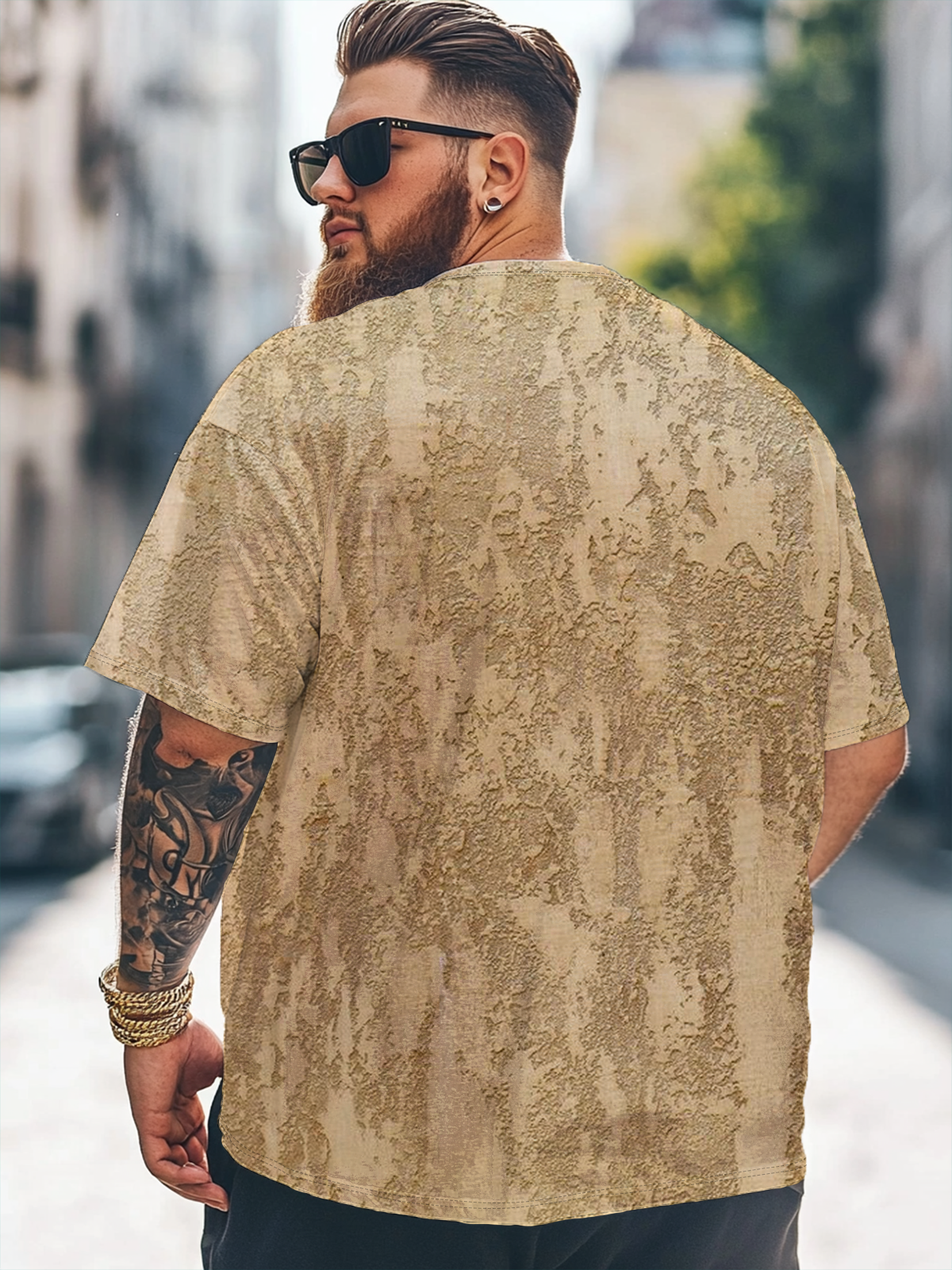 Big Size Men's American Bay Fun Trump Avant-garde Loose T-shirt