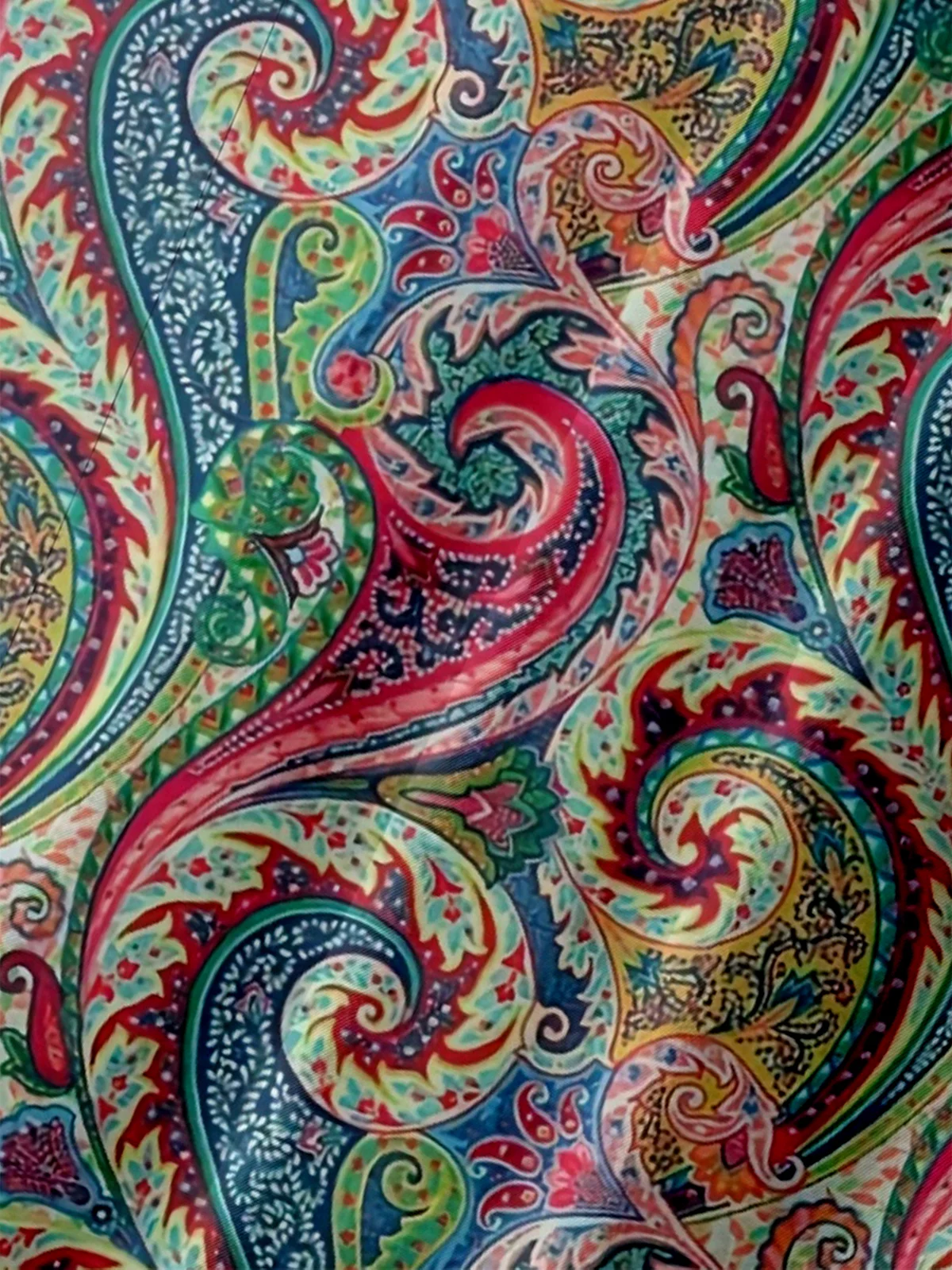 Moisture-wicking Floral Paisley Chest Pocket Hawaiian Shirt