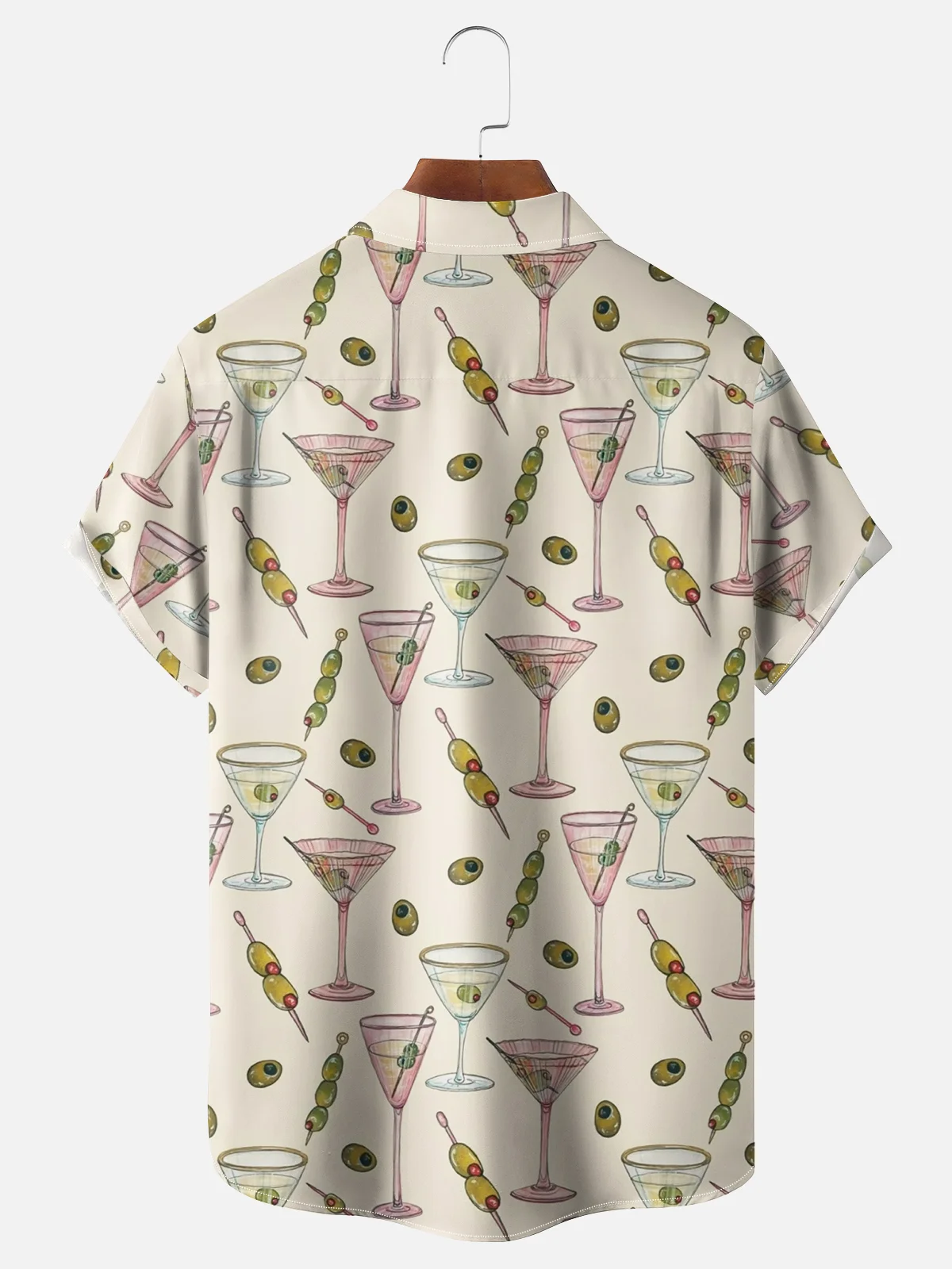 Moisture Wicking Cocktail Chest Pocket Hawaiian Shirt