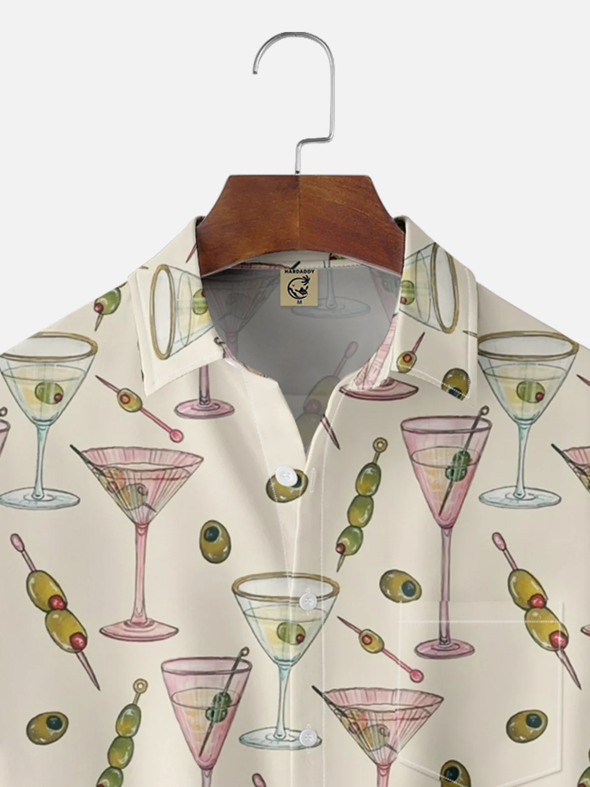 Moisture Wicking Cocktail Chest Pocket Hawaiian Shirt