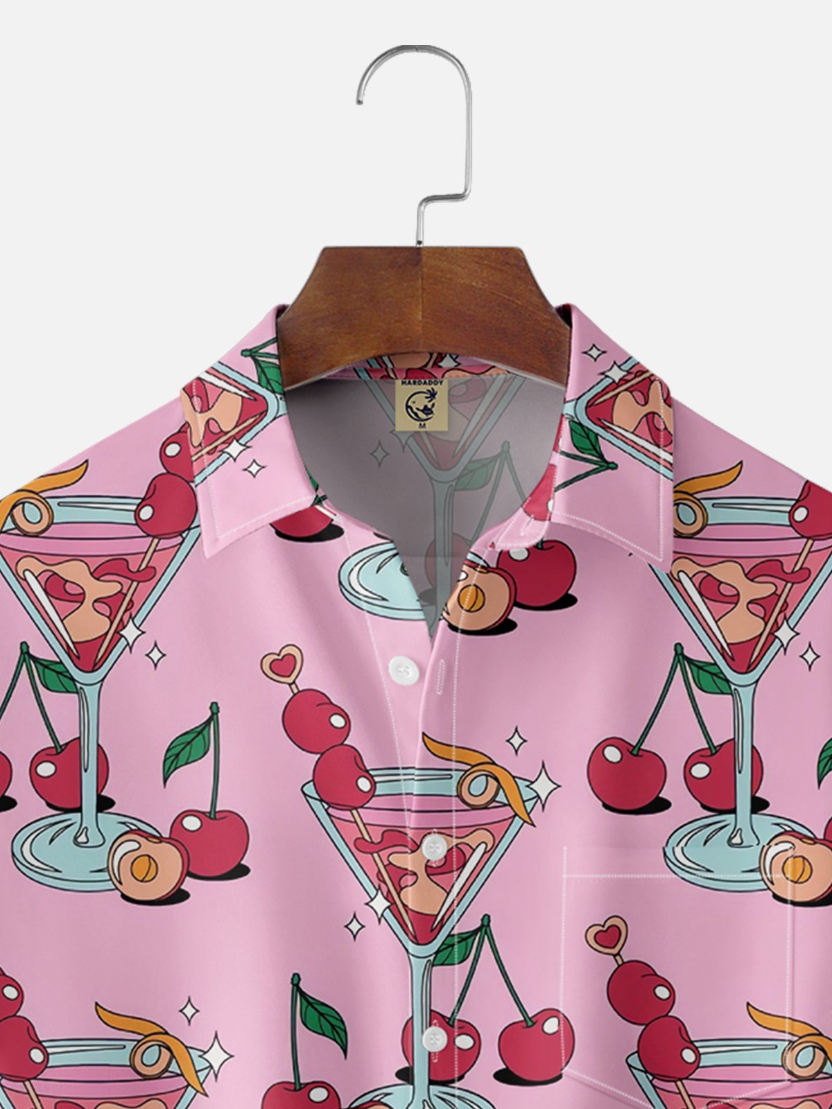 Moisture Wicking Cocktail Chest Pocket Hawaiian Shirt