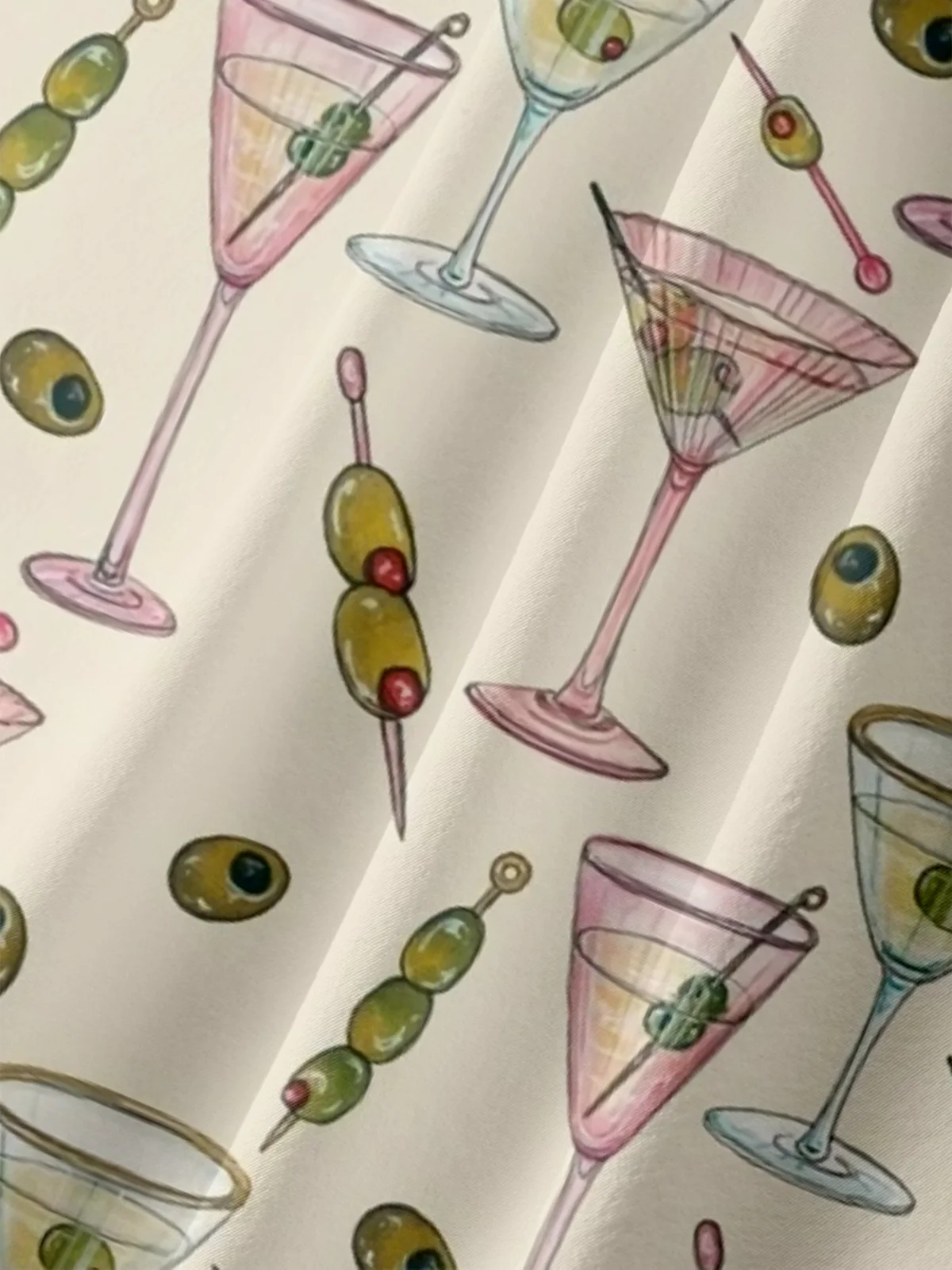 Moisture Wicking Cocktail Chest Pocket Hawaiian Shirt