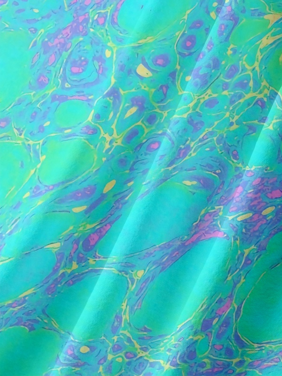 Moisture-wicking Artistic Abstract Water Ripples Chest Pocket Casual Shirt