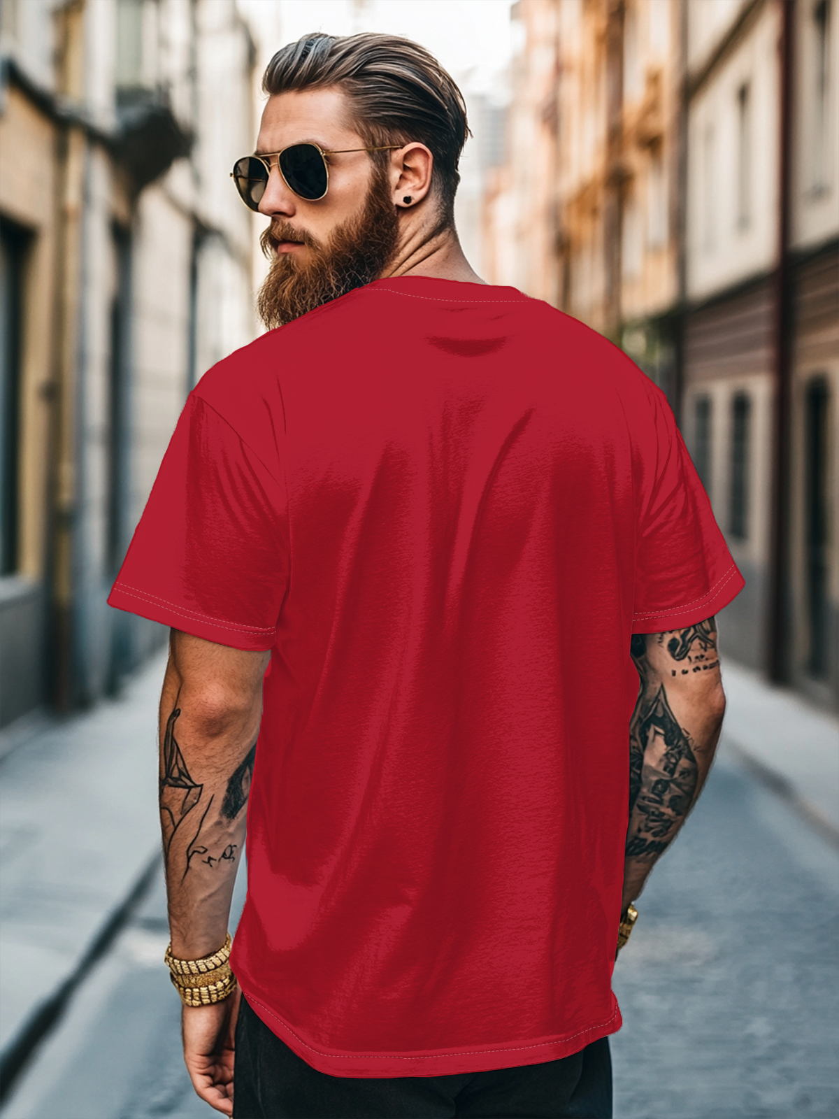 Men's Happy Canada Day Maple Leaf Fitted T-shirts