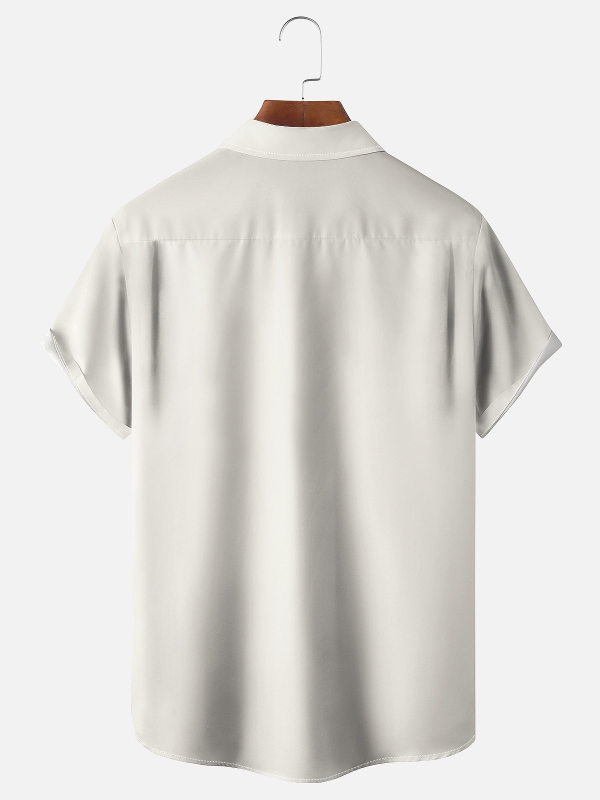 Moisture-wicking Breathable Cats Chest Pocket Bowling Shirt