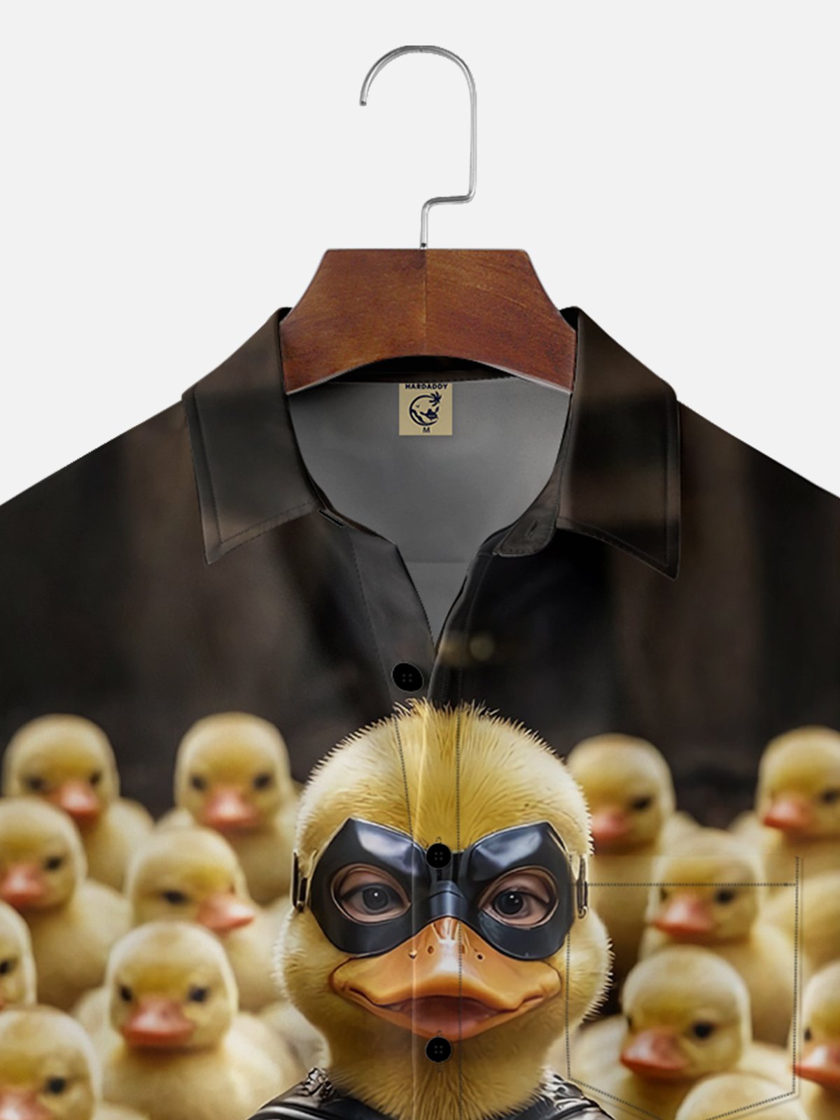 Moisture-wicking Duck Funny Bat Chest Pocket Hawaiian Shirt