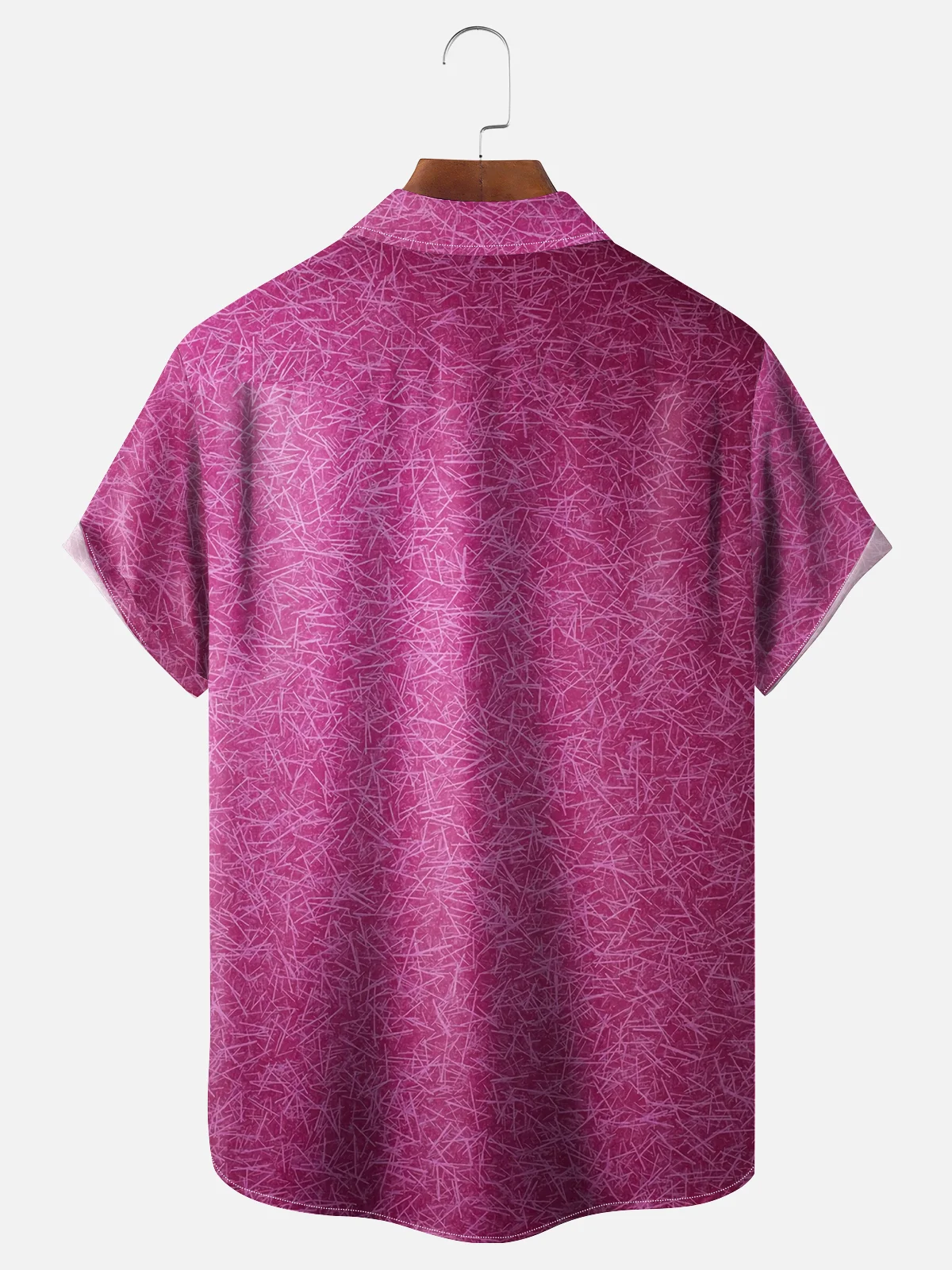 Moisture Wicking Abstract Textured Chest Pocket Hawaiian Shirt