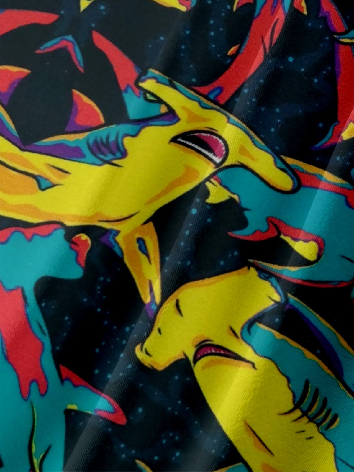 Moisture-wicking Hammerhead Shark Ocean Chest Pocket Casual Shirt