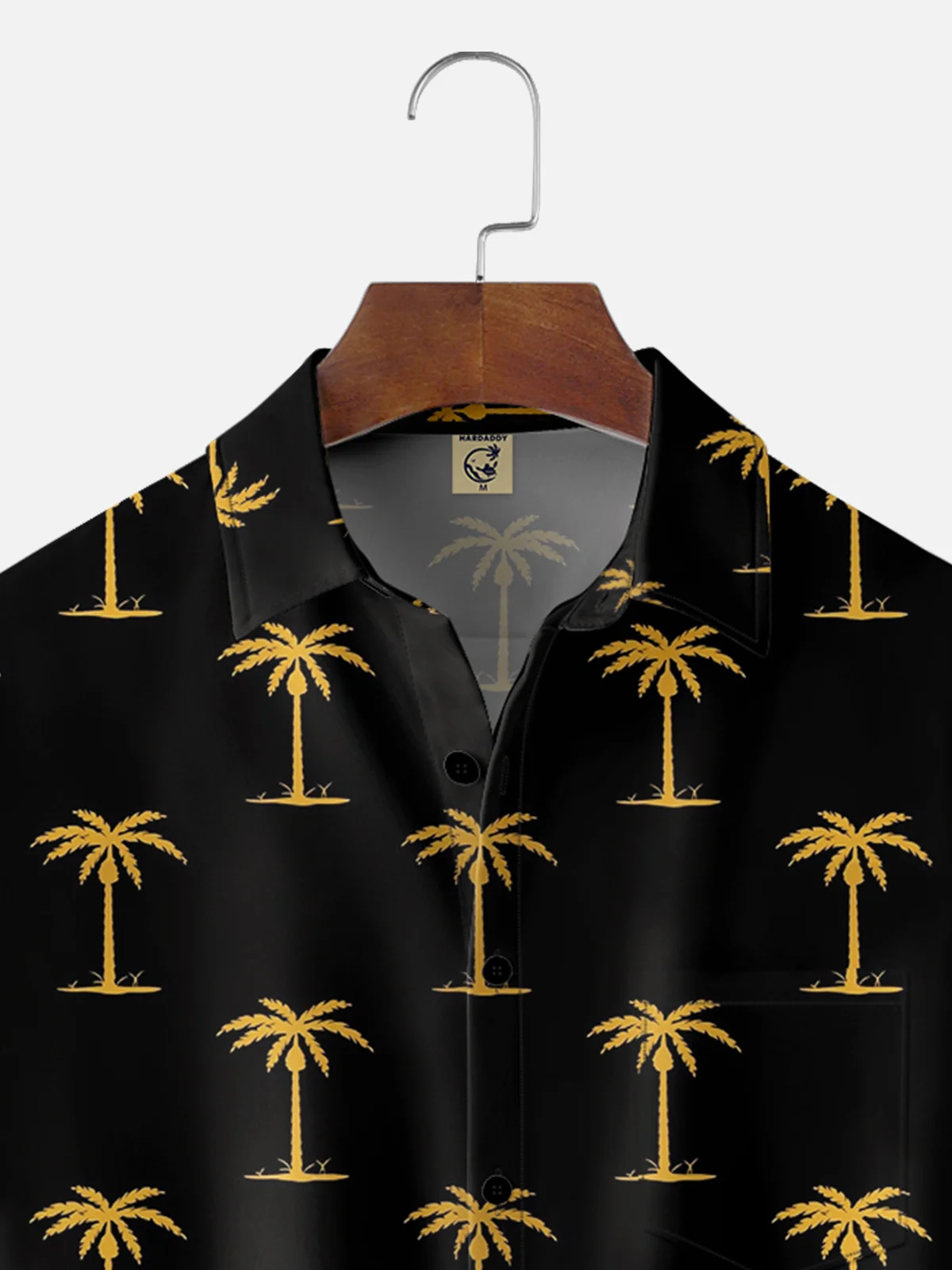 Moisture Wicking Coconut Tree Chest Pocket Hawaiian Shirt