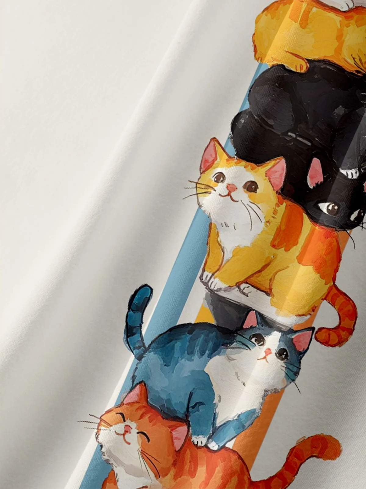 Moisture-wicking Breathable Cats Chest Pocket Bowling Shirt