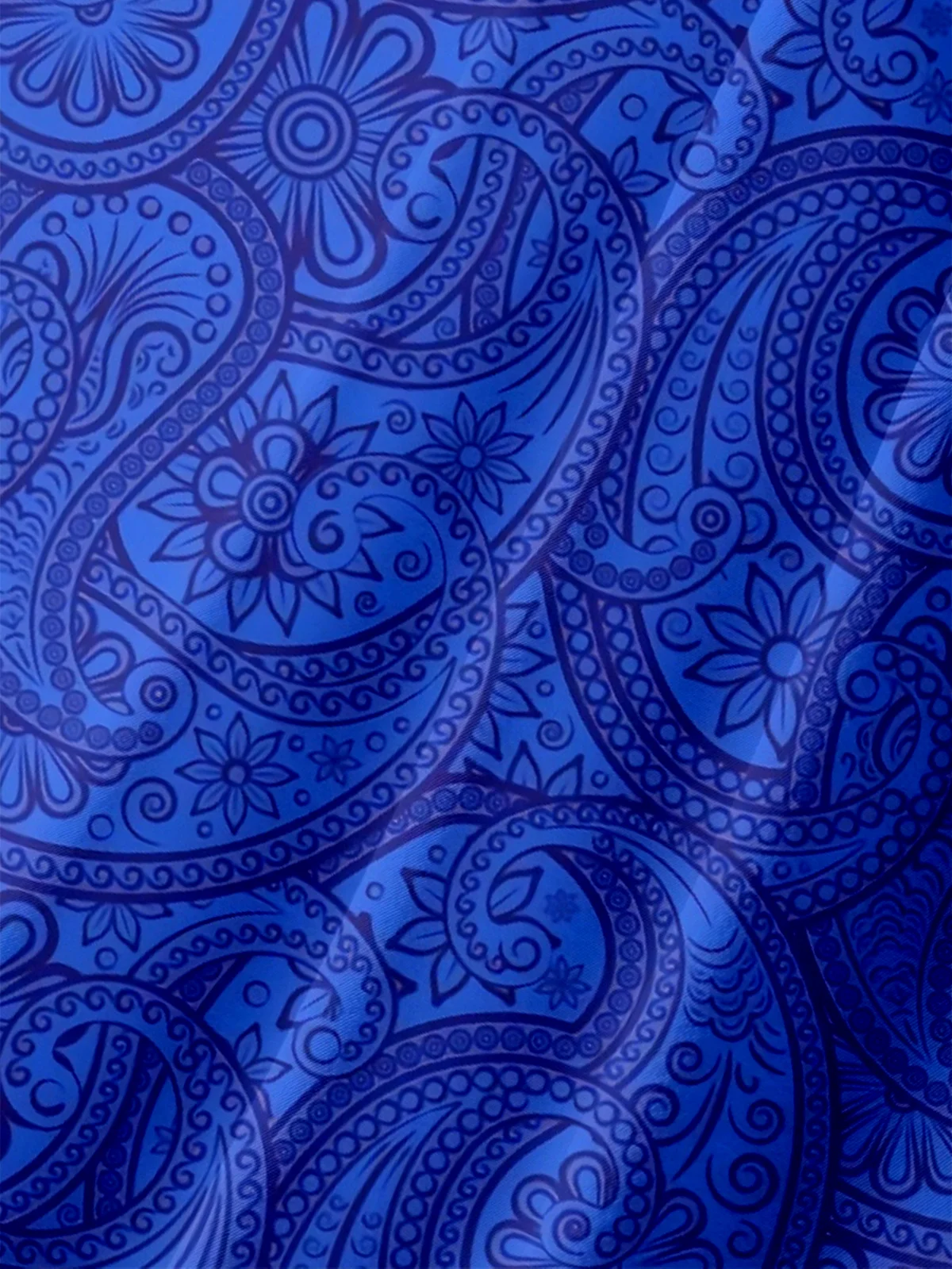 Moisture-wicking Paisley Floral Chest Pocket Casual Shirt