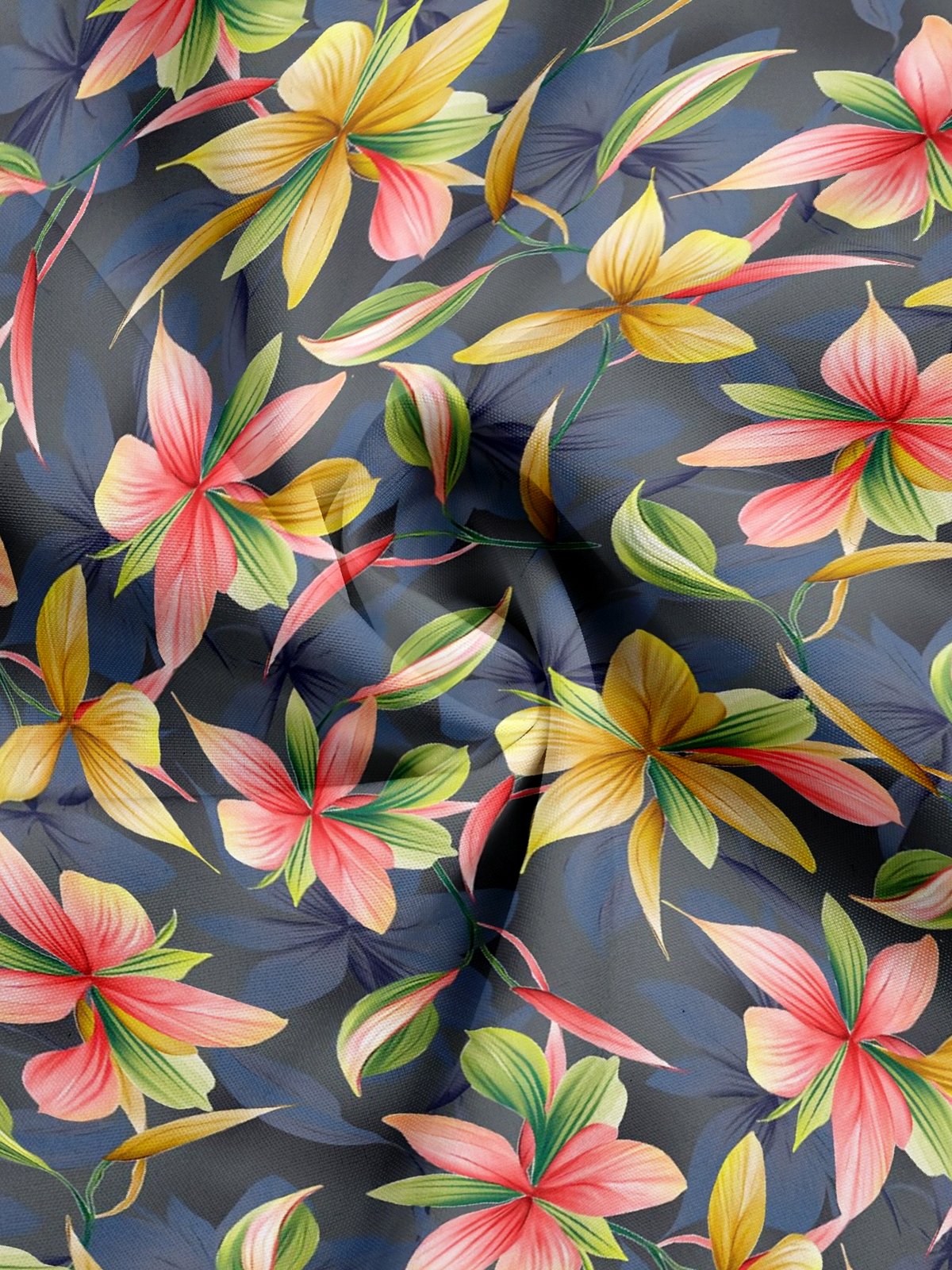 Moisture-wicking Floral Aloha Shirt