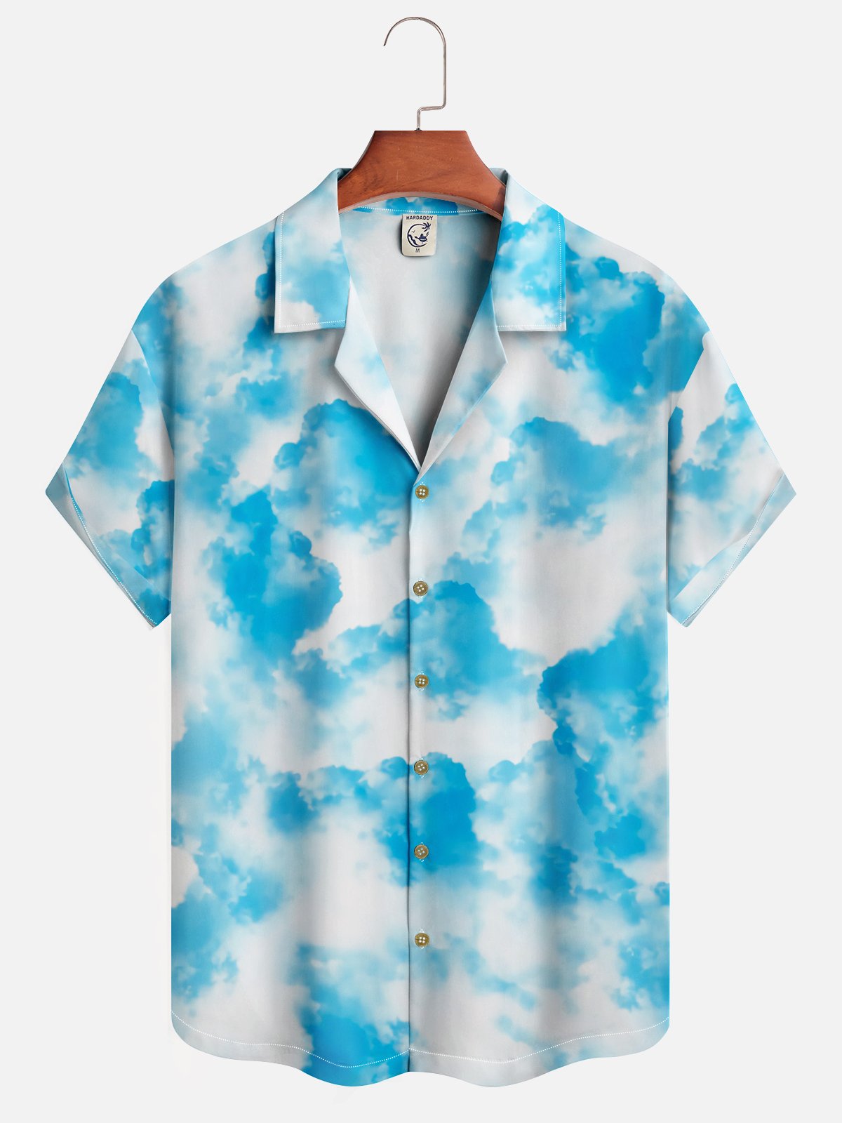 Moisture-wicking Cloud Aloha Camp Shirt