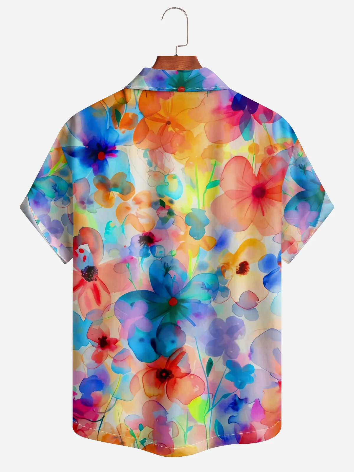 Moisture-wicking Floral Aloha Shirt