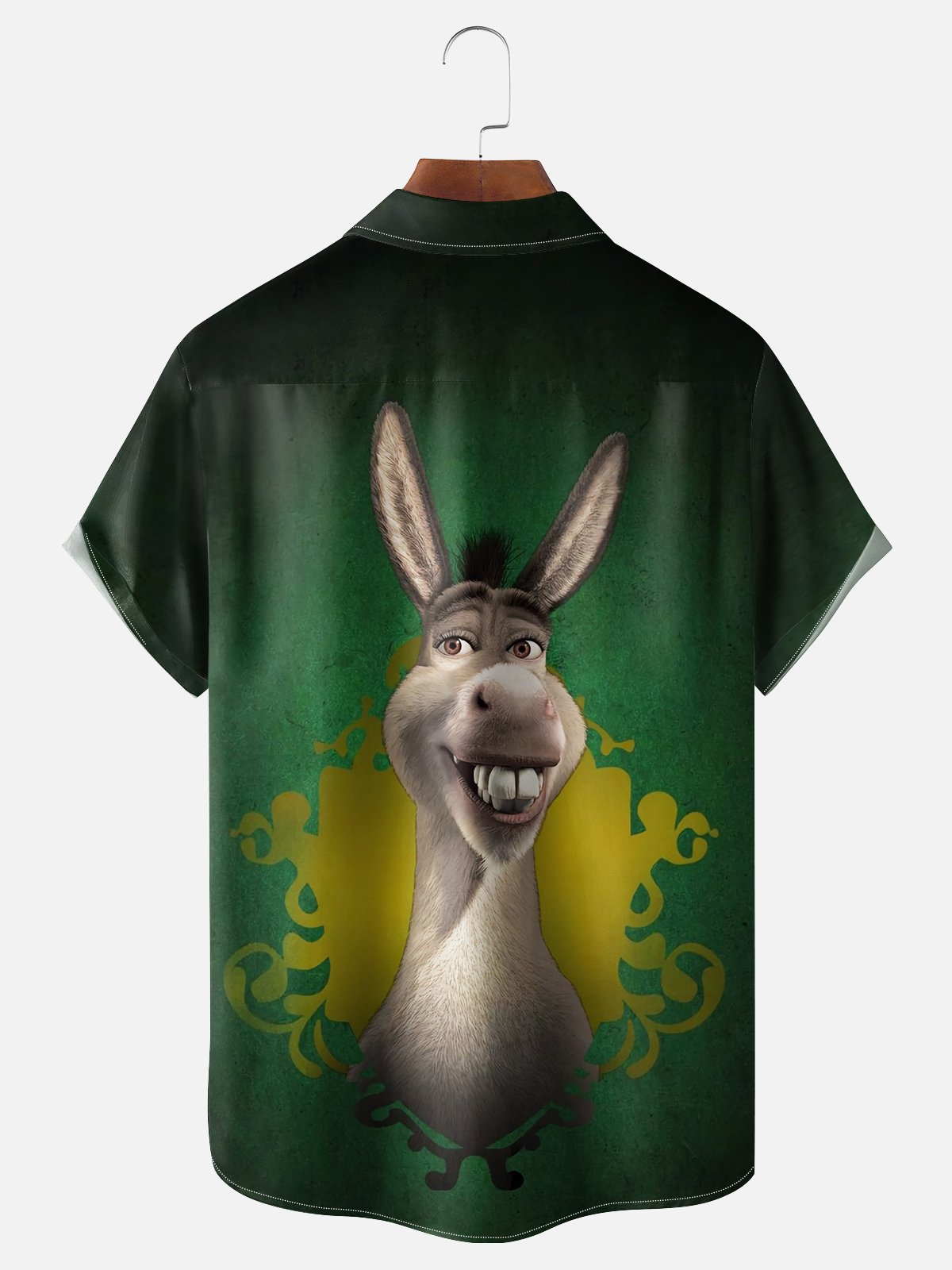 Moisture-wicking Funny Donkey Chest Pocket Casual Shirt