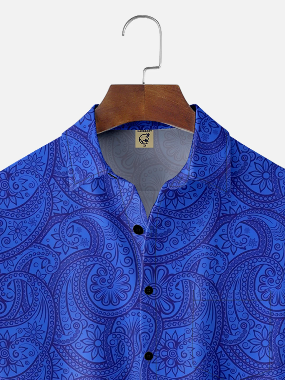 Moisture-wicking Paisley Floral Chest Pocket Casual Shirt