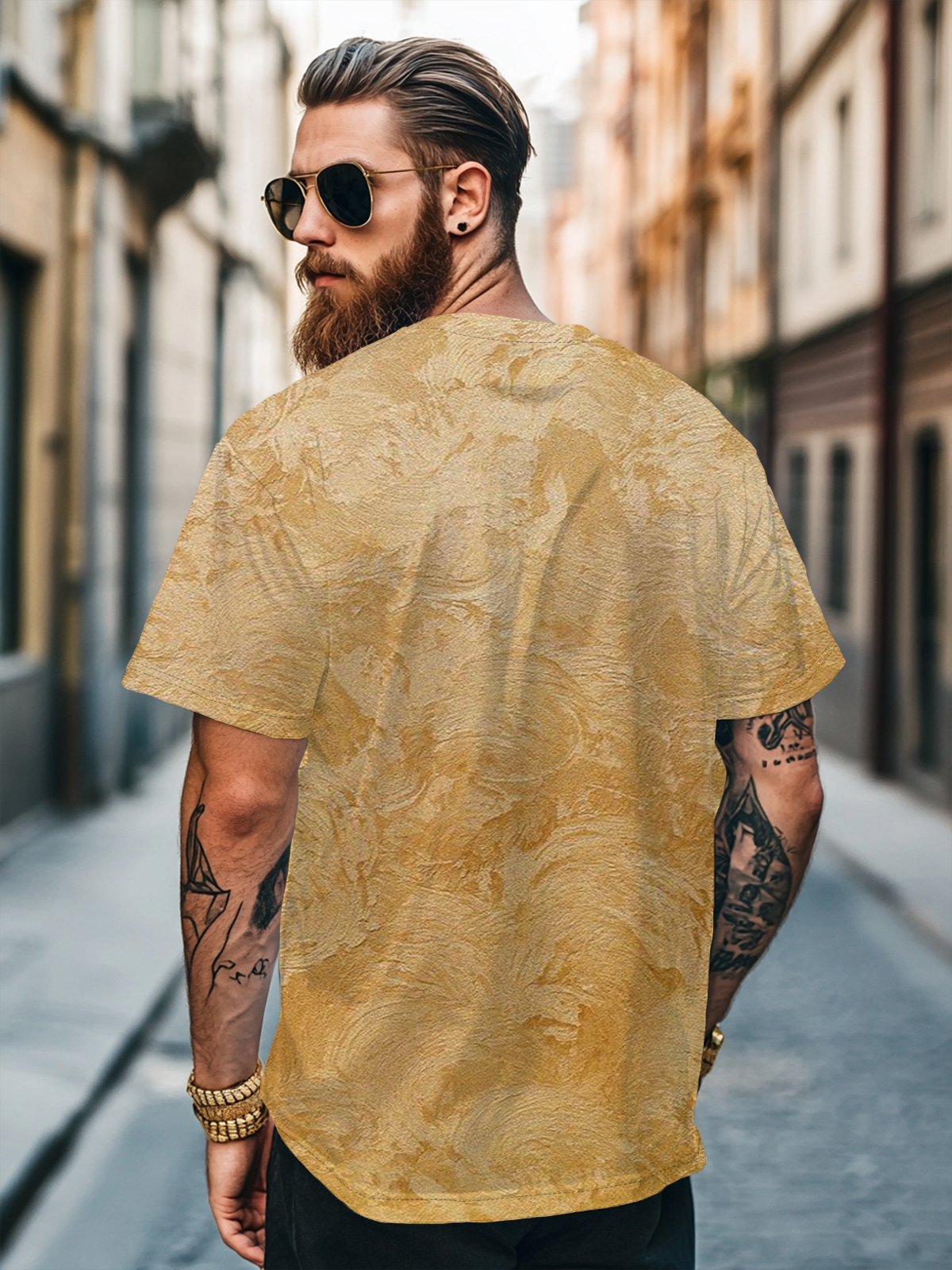 Men's "American Gulf" Art Fitted T-shirts