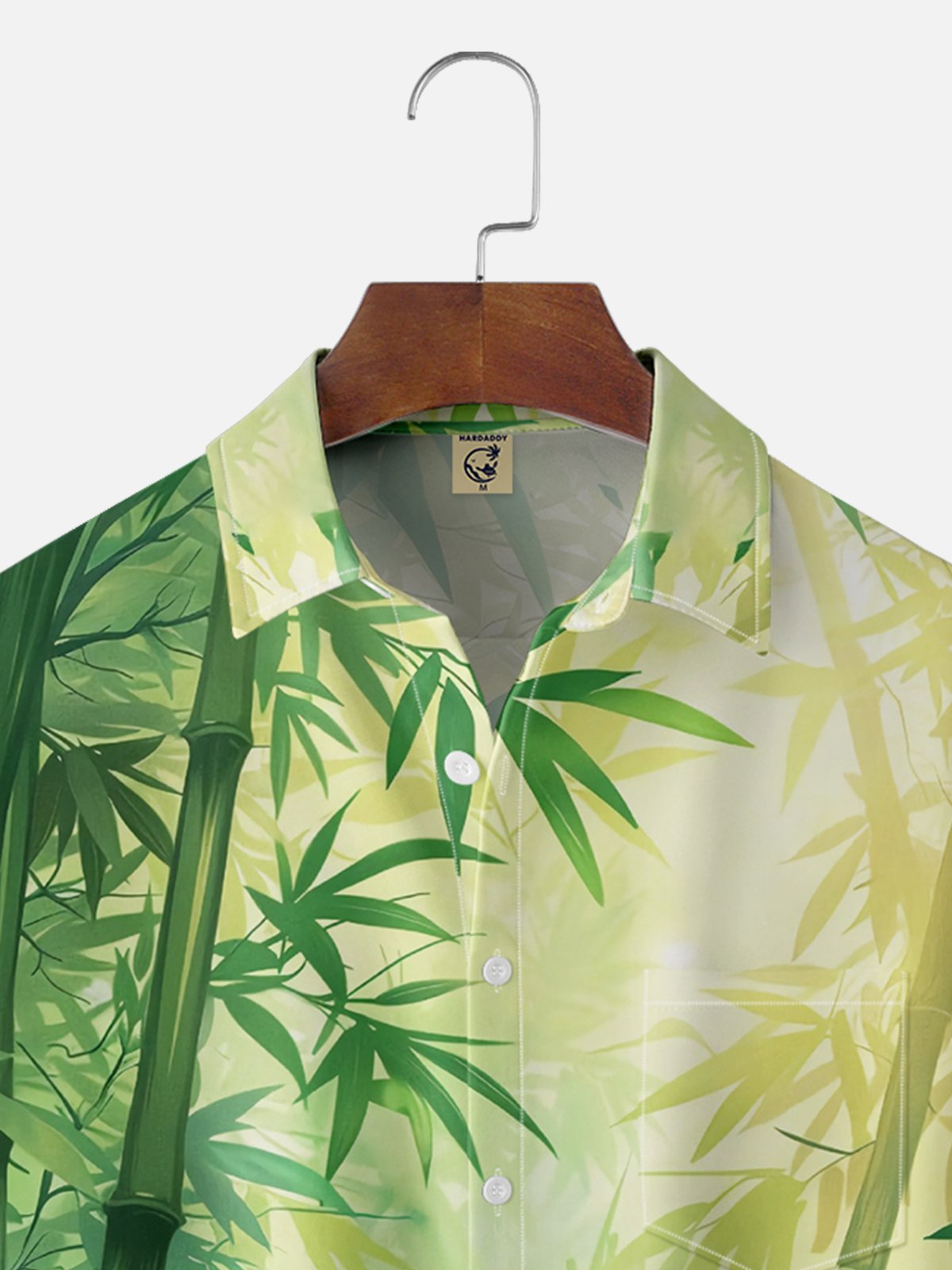 Moisture-wicking Bamboo Gradient Color Chest Pocket Casual Shirt