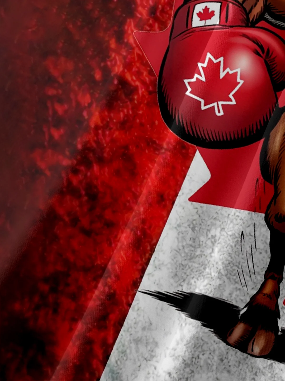 Moisture-wicking Canada Day Elbows Up Chest Pocket Casual Shirt