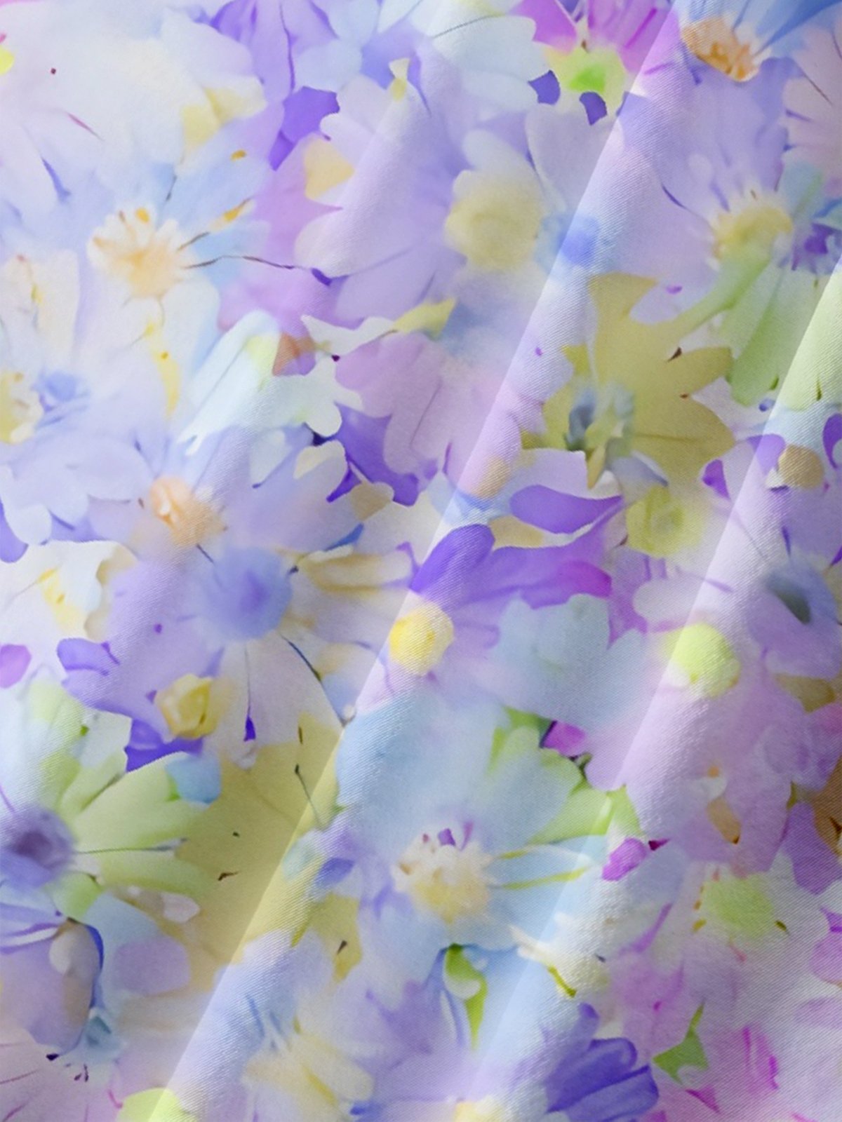 Moisture-wicking Floral Gradient Color Chest Pocket Hawaiian Shirt