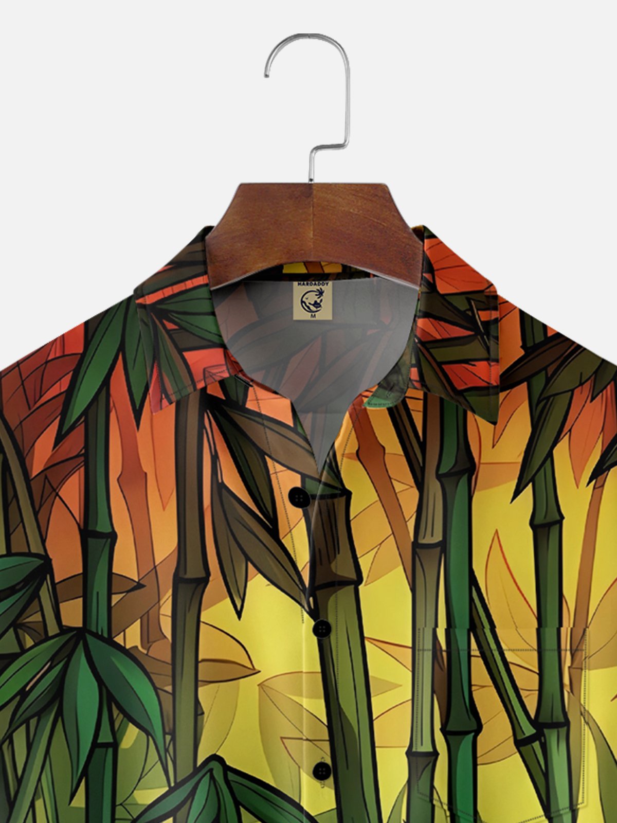 Moisture-wicking Bamboo Gradient Color Chest Pocket Casual Shirt