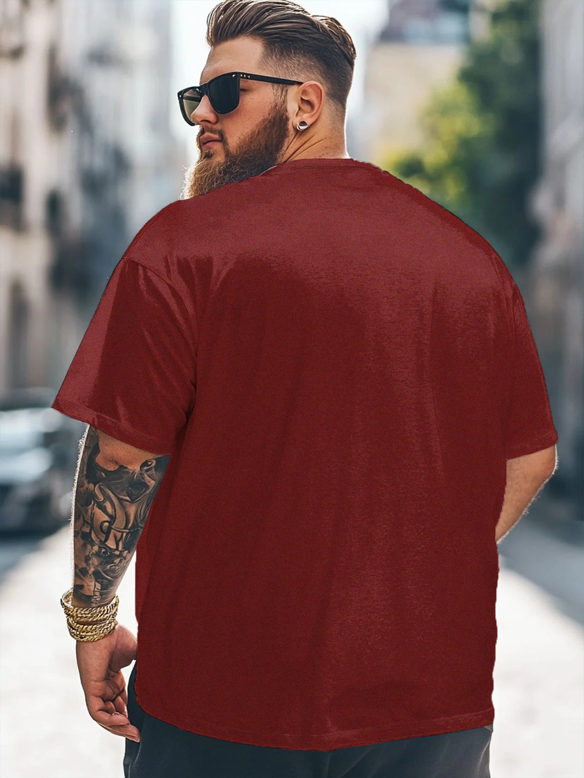 Big Size Men's Canada Day Loose T-shirt