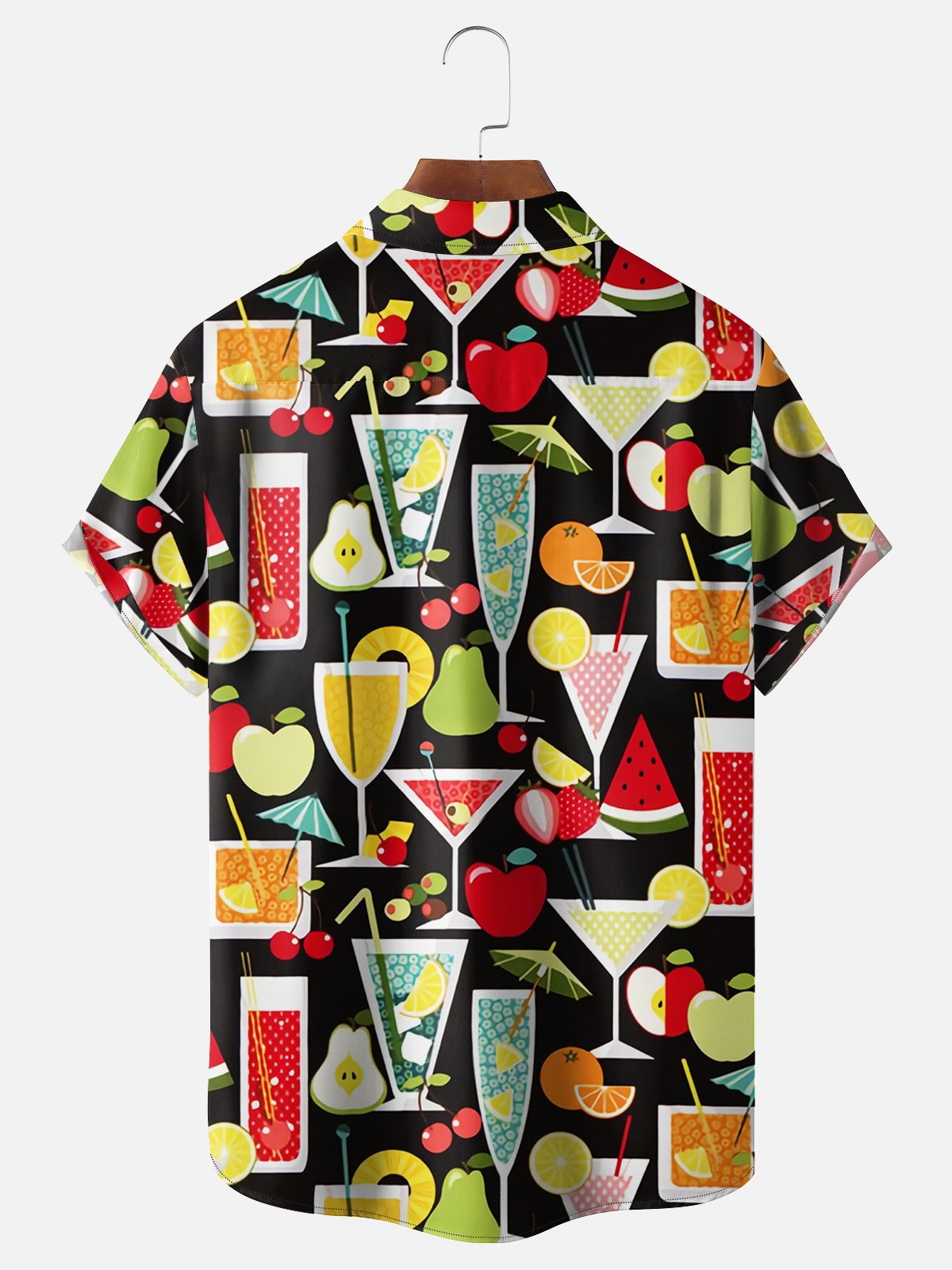Hardaddy Cocktail Chest Pocket Short Sleeve Hawaiian Shirt