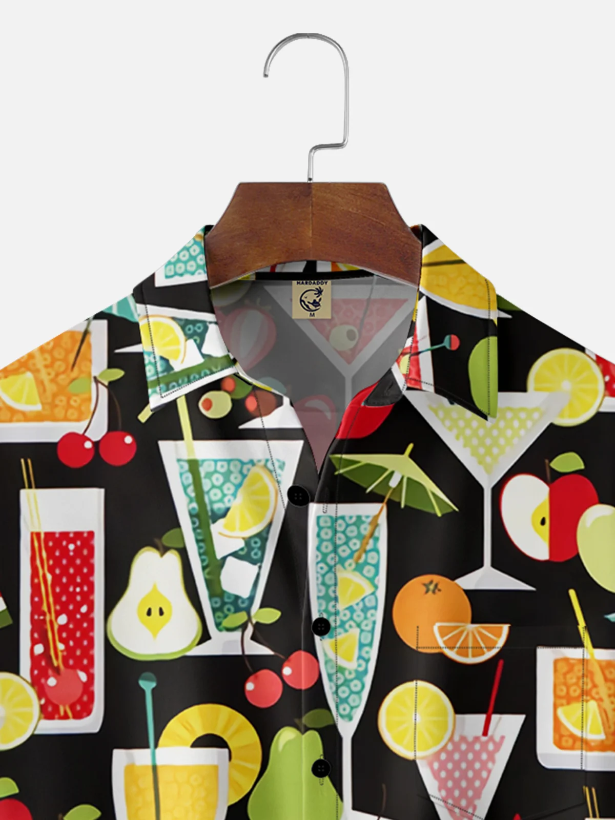 Hardaddy Cocktail Chest Pocket Short Sleeve Hawaiian Shirt