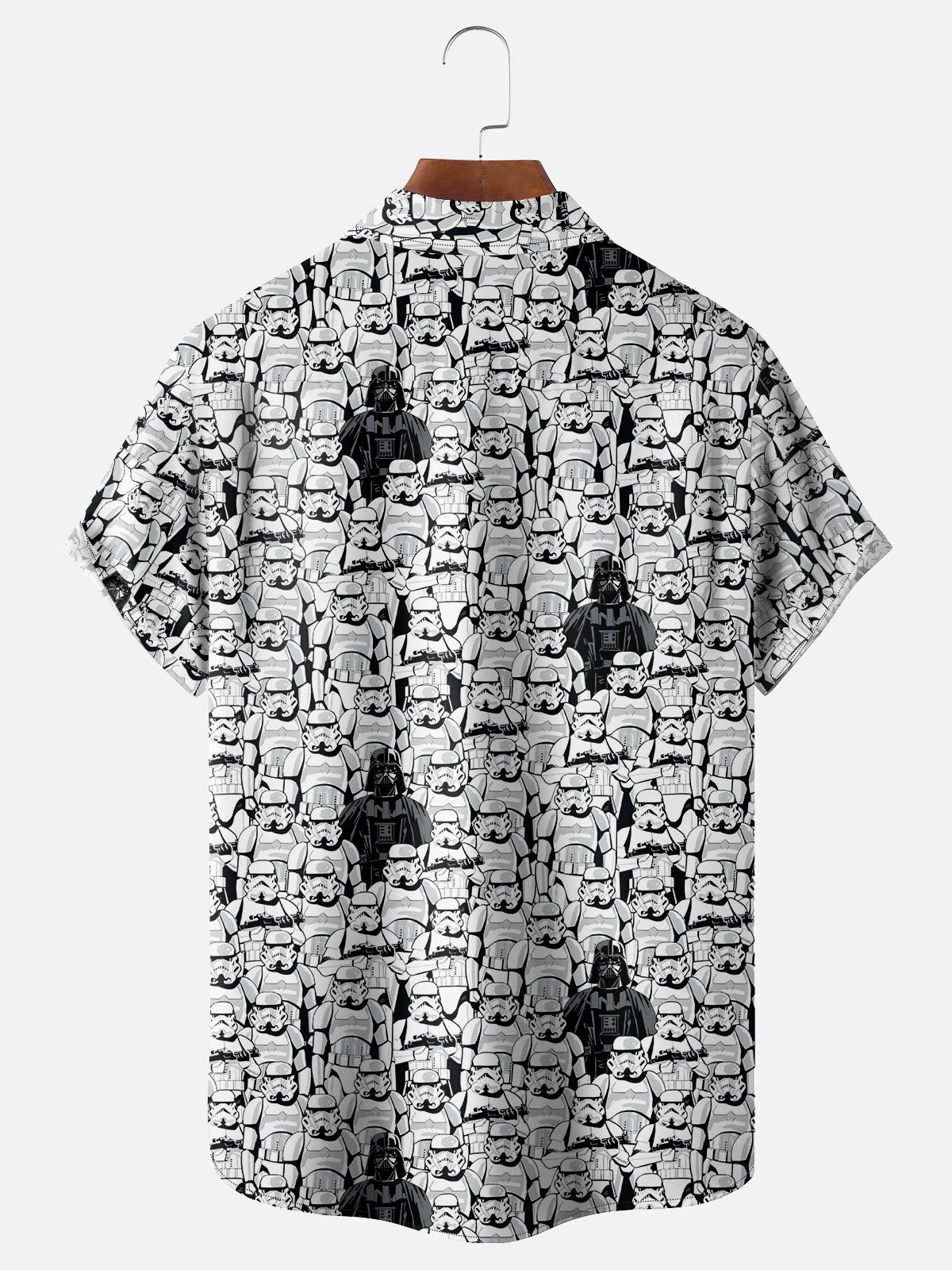 Moisture Wicking Star Wars Fighter Chest Pocket Hawaiian Shirt