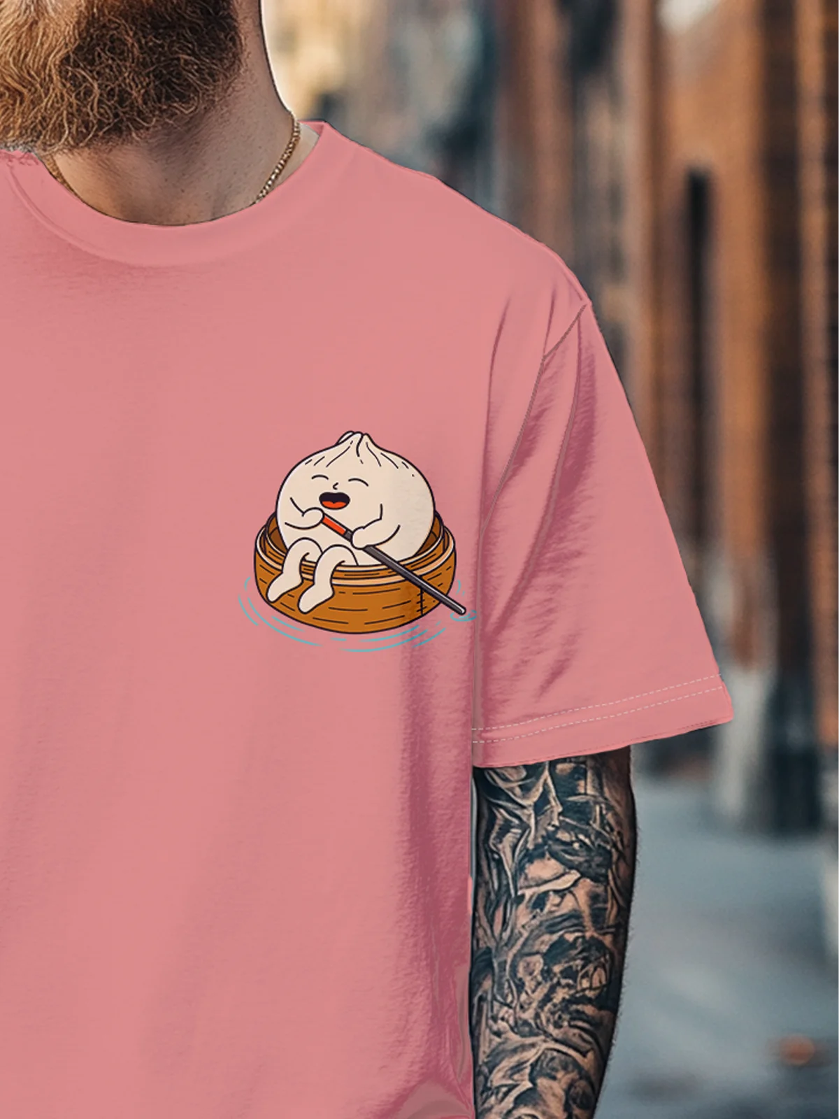 Hardaddy x Kimprut Imut Men's Fun Xiao Long Bao Fitted T-shirts