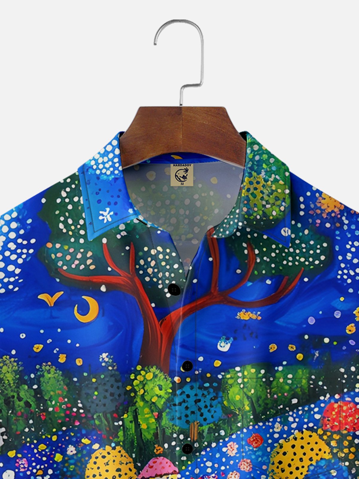 Hardaddy X Neika Moisture-wicking Landscape Forest Chest Pocket Hawaiian Shirt