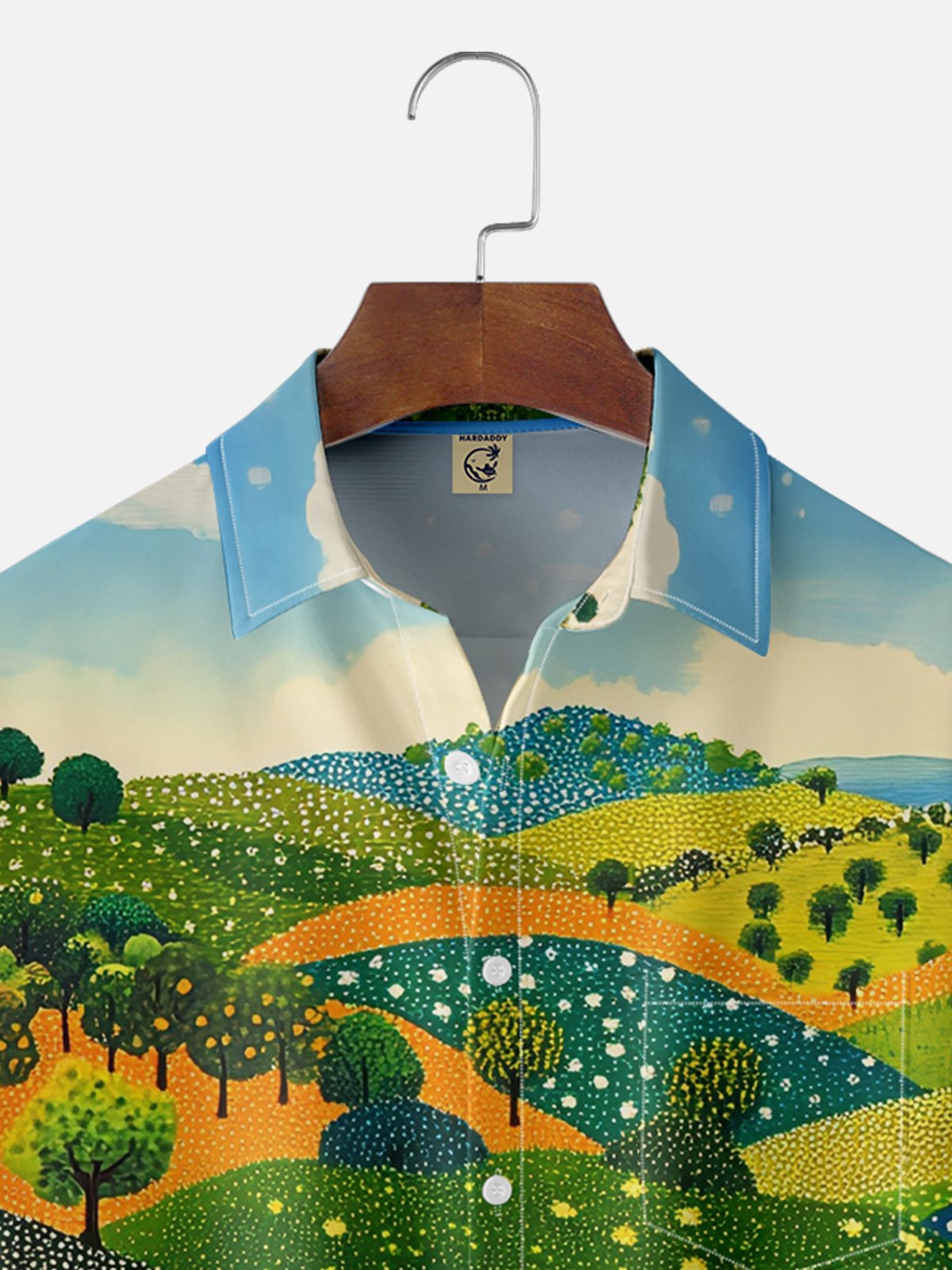 Hardaddy X Neika Moisture-wicking Landscape Forest Chest Pocket Hawaiian Shirt