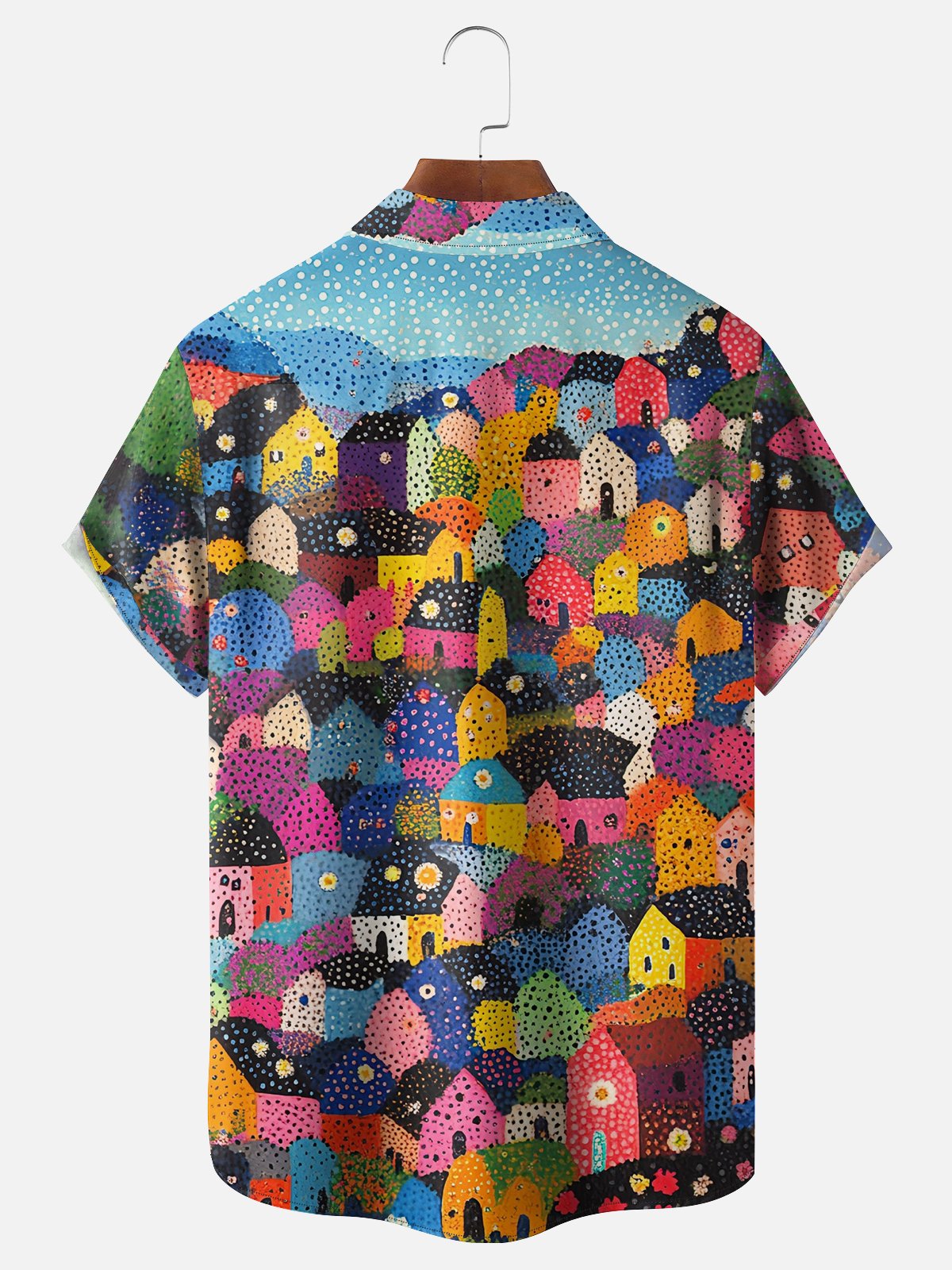 Hardaddy X Neika Moisture-wicking Landscape Forest Chest Pocket Hawaiian Shirt